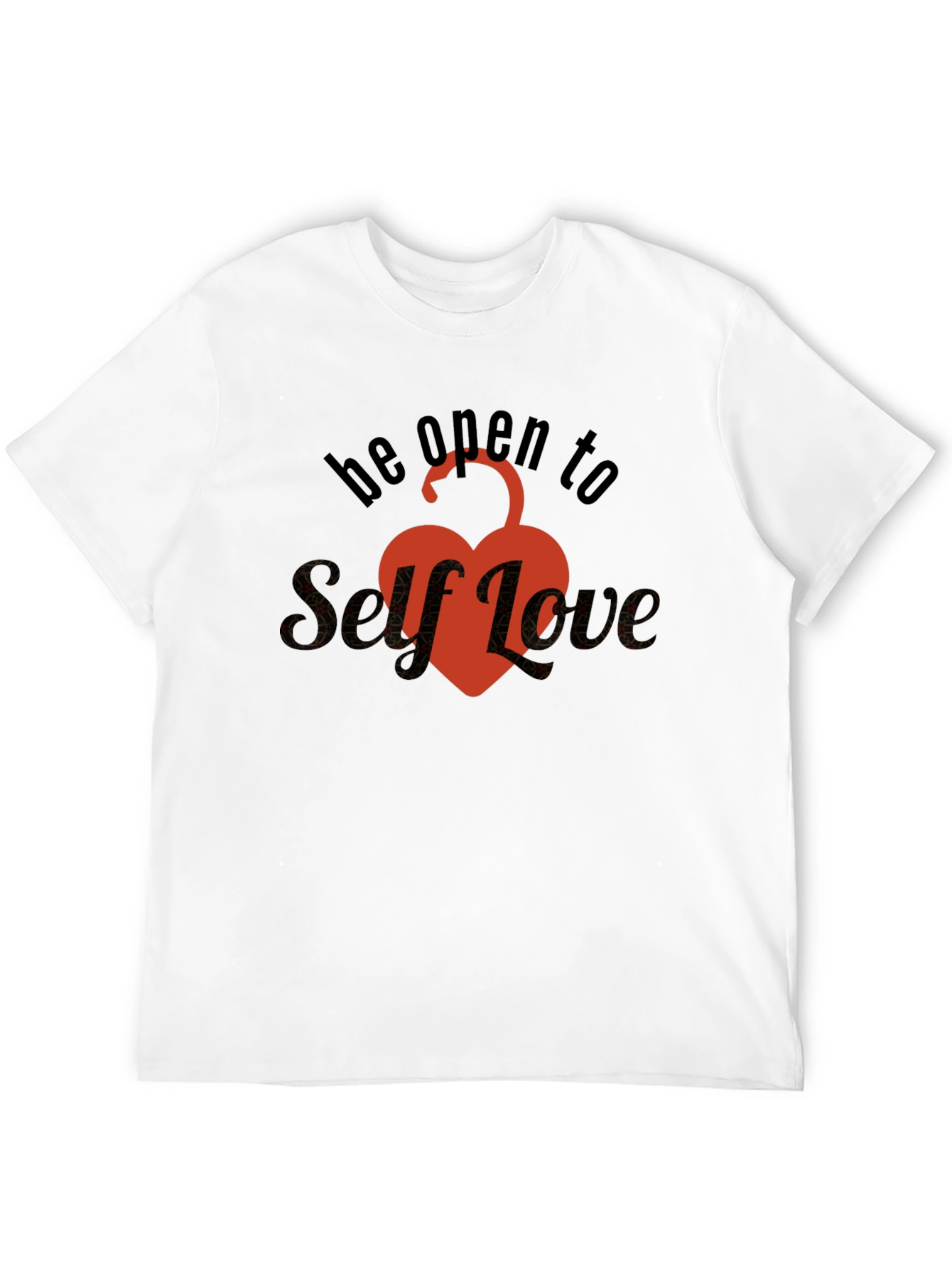 Self-Love Unlock Your Heart T-Shirt - Black