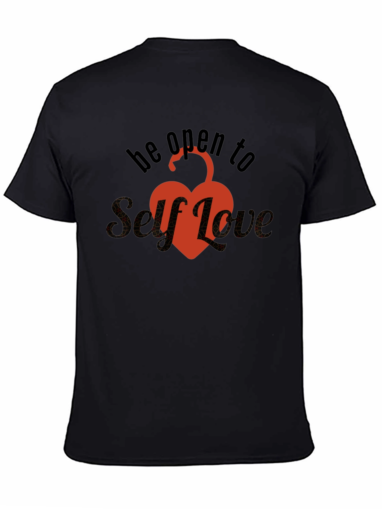 Self-Love Unlock Your Heart T-Shirt - Black