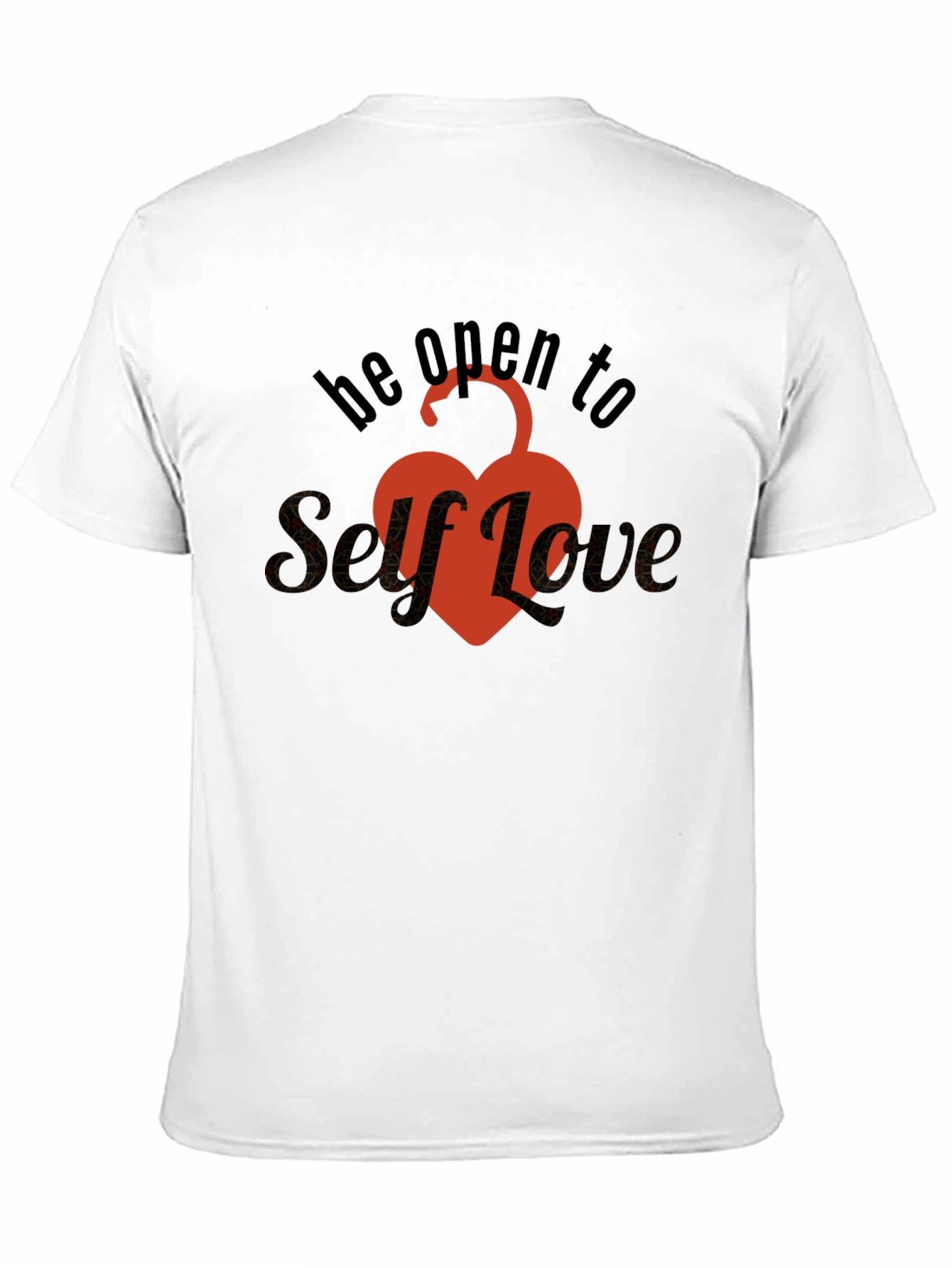 Self-Love Unlock Your Heart T-Shirt - Black