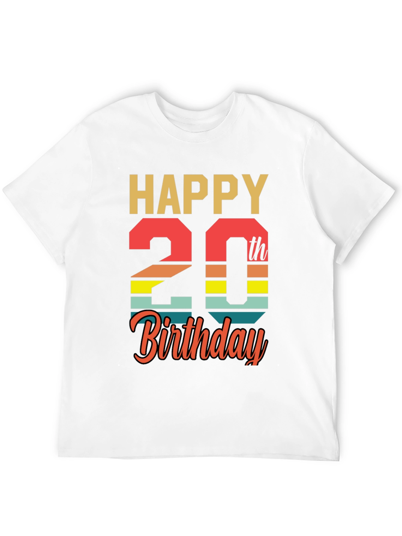 Happy 20th Birthday T-Shirt