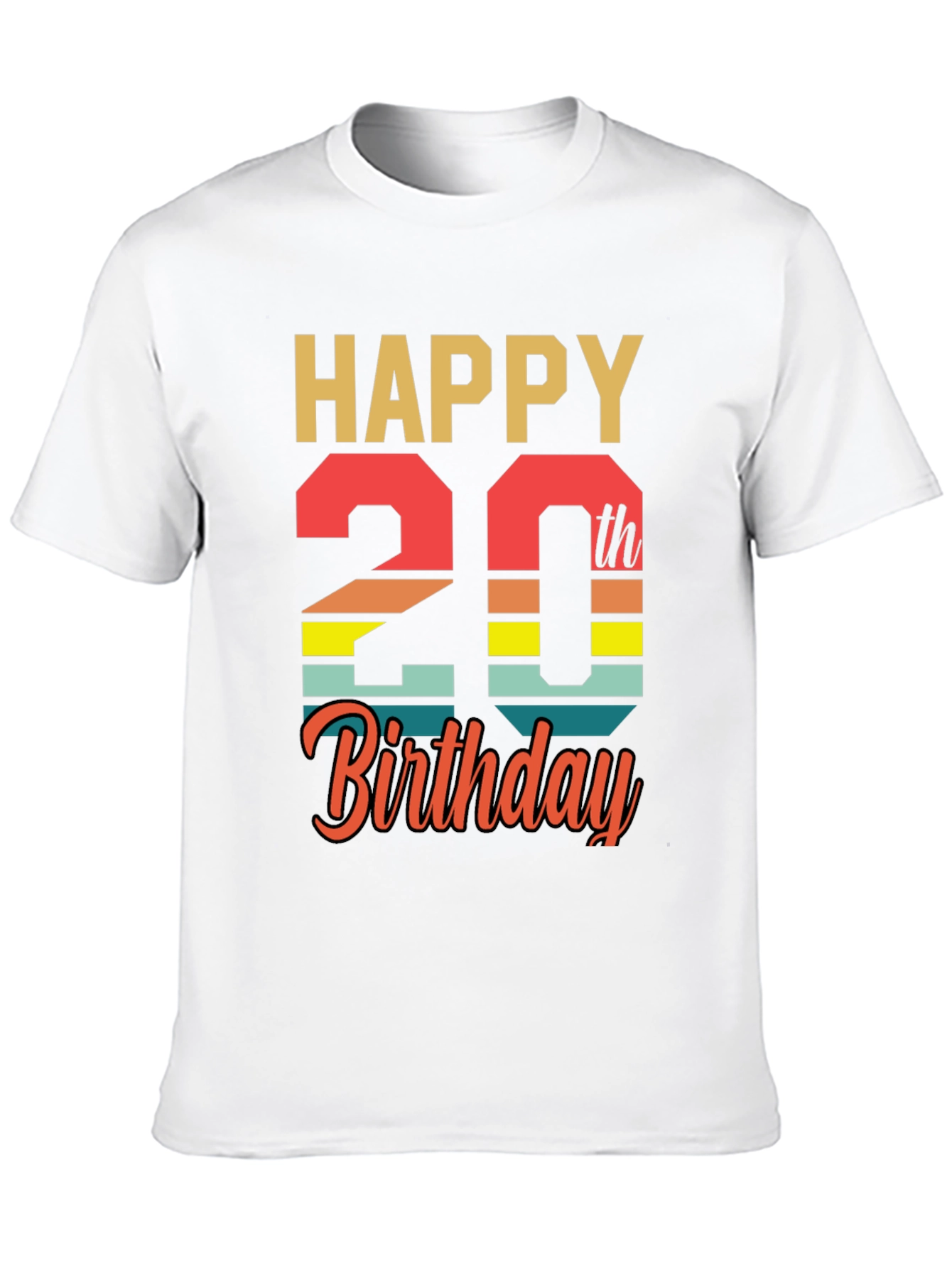 Happy 20th Birthday T-Shirt