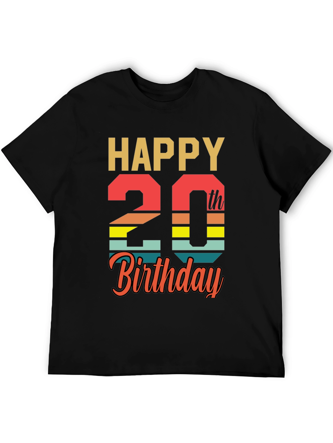 Happy 20th Birthday T-Shirt