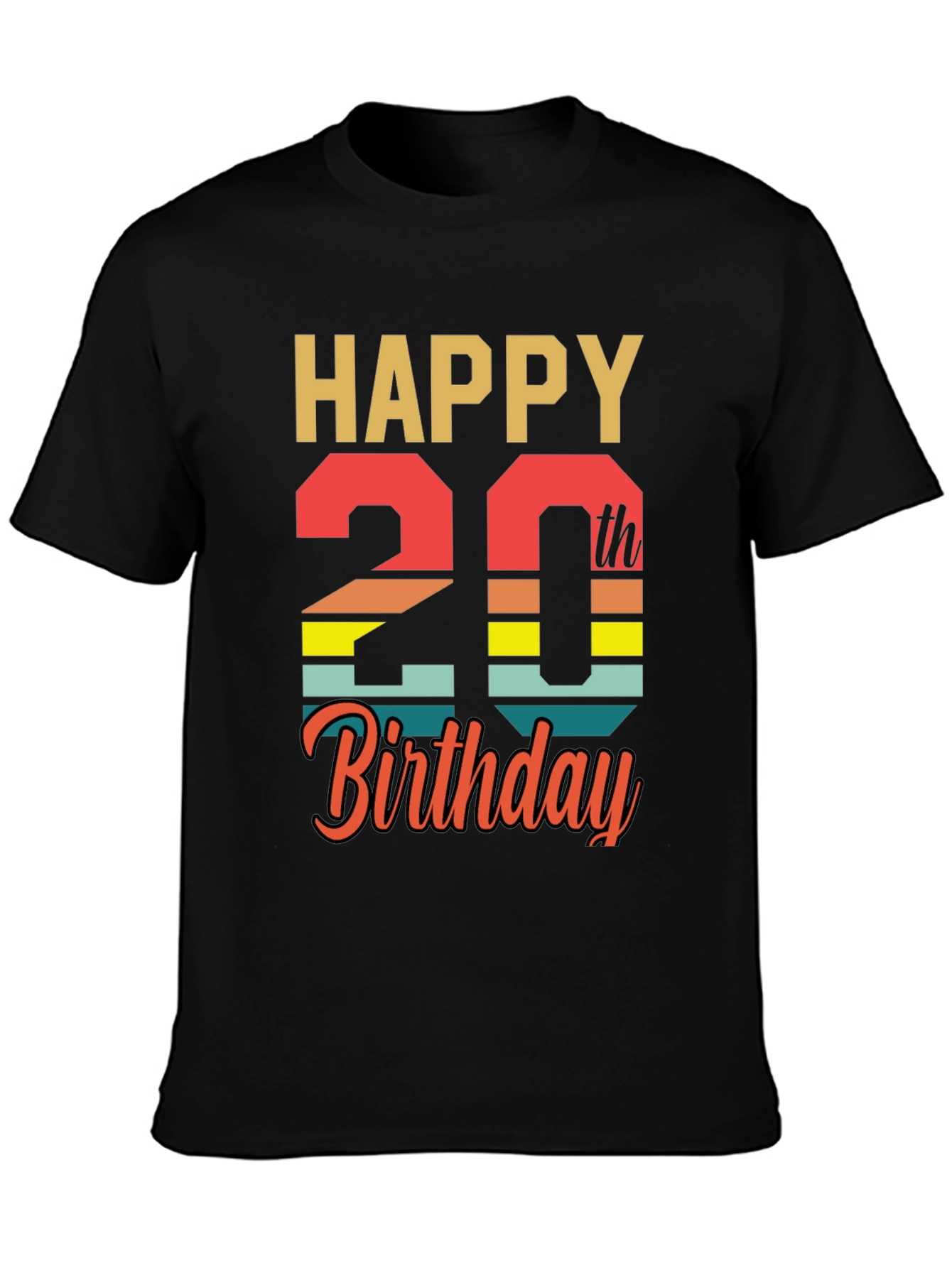 Happy 20th Birthday T-Shirt
