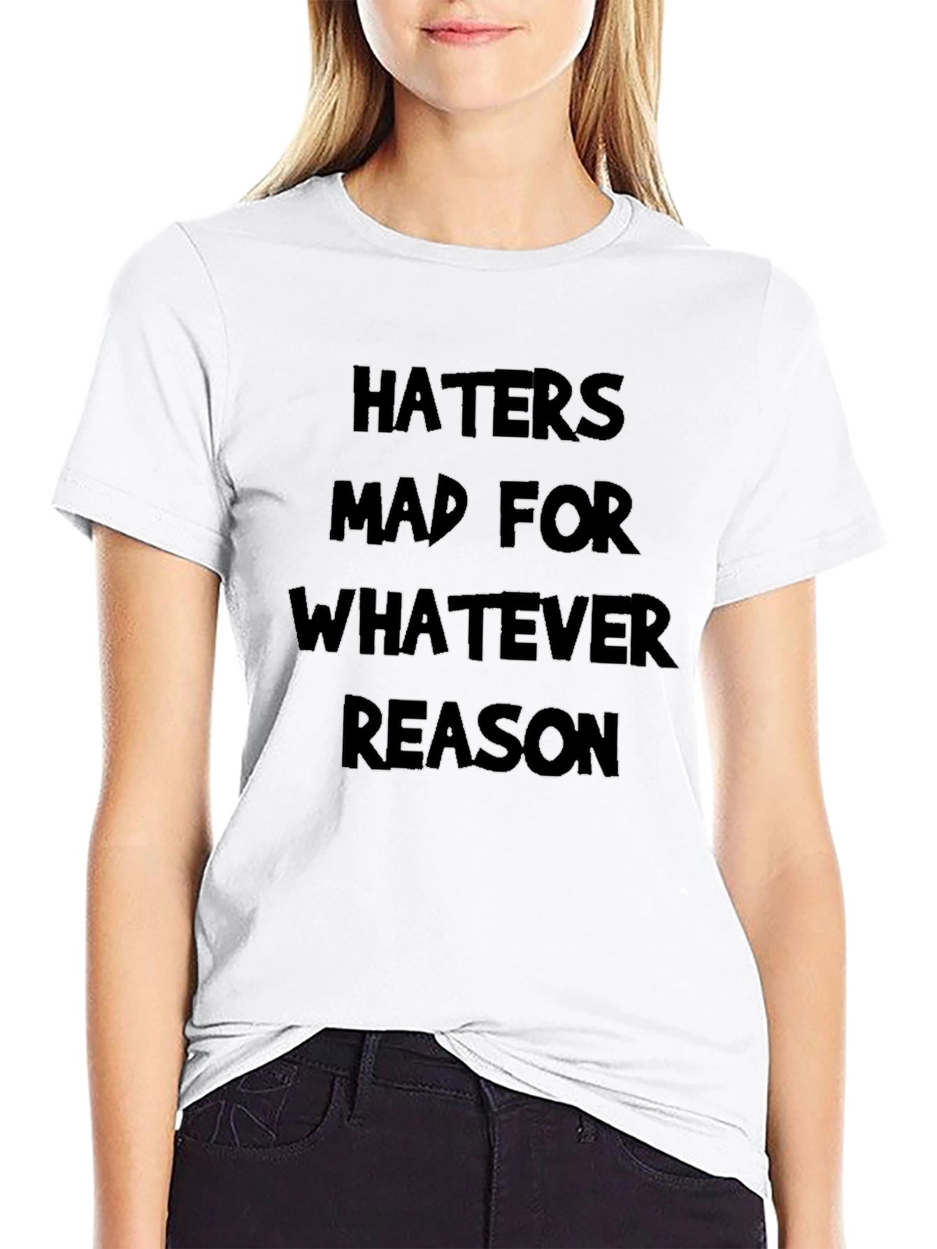 Haters Mad Graphic Tee - Black Casual T-Shirt