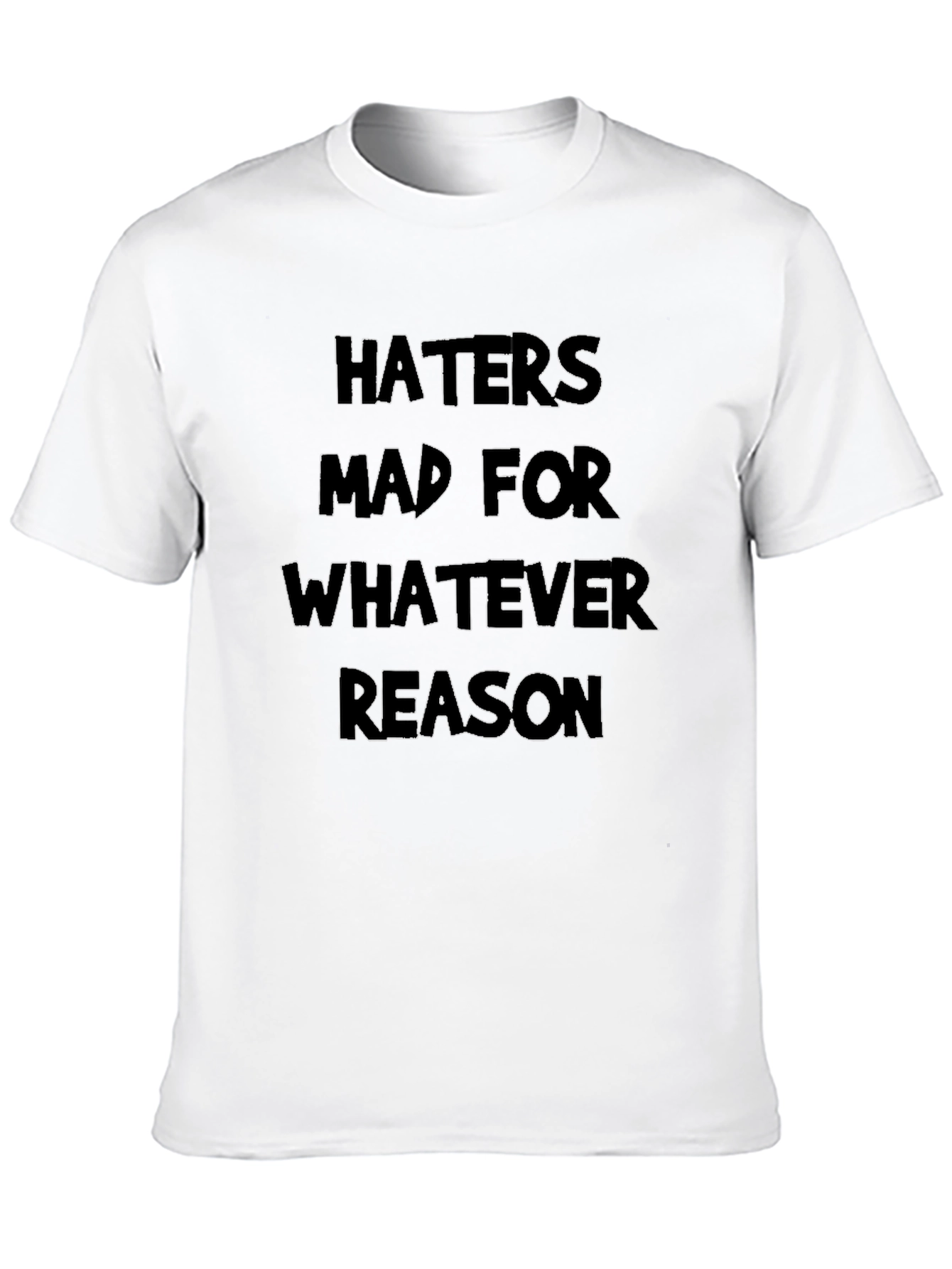 Haters Mad Graphic Tee - Black Casual T-Shirt