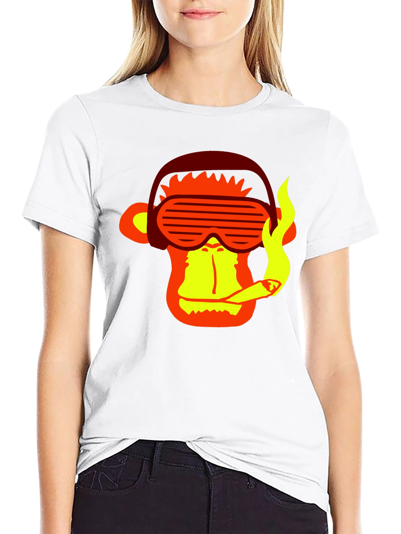 Cool Monkey Graphic Tee - Stylish Black T-Shirt