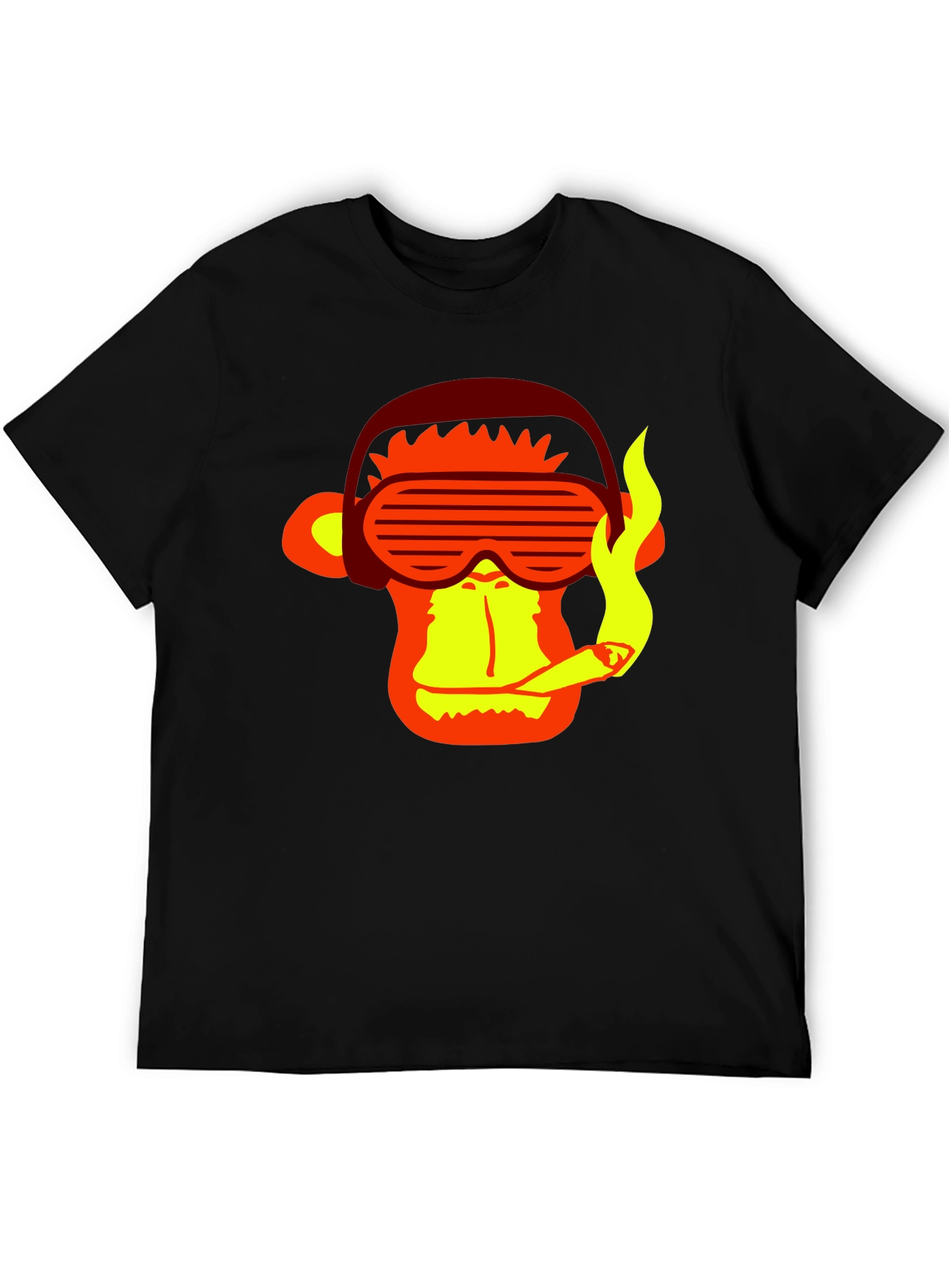Cool Monkey Graphic Tee - Stylish Black T-Shirt