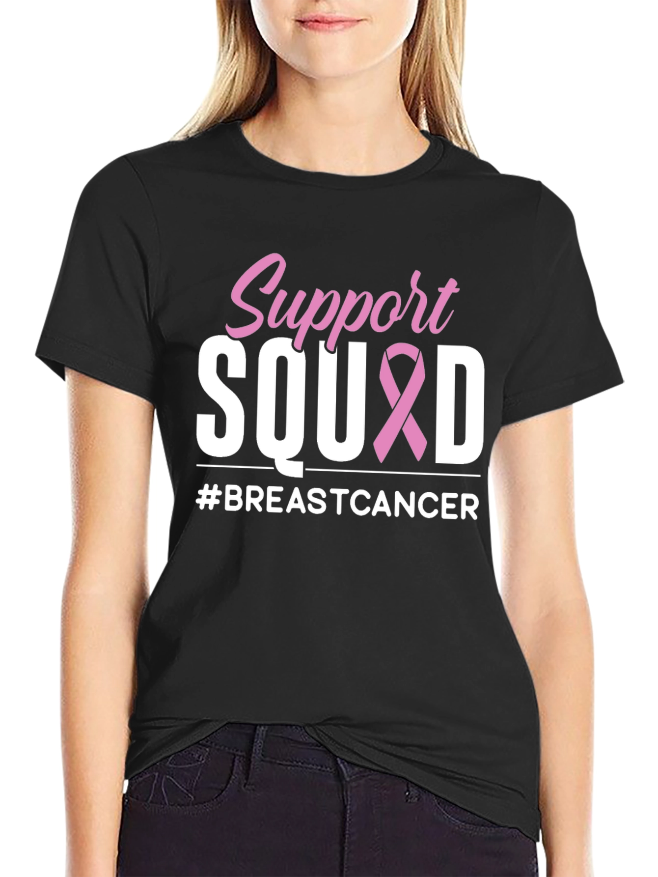 Support Squad Breast Cancer Awareness T-Shirt