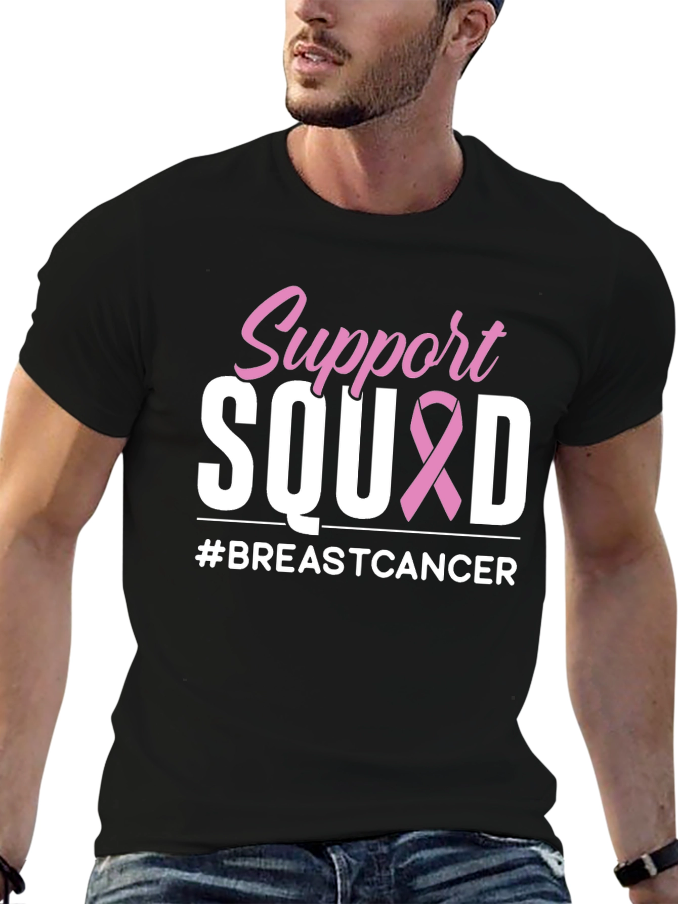 Support Squad Breast Cancer Awareness T-Shirt