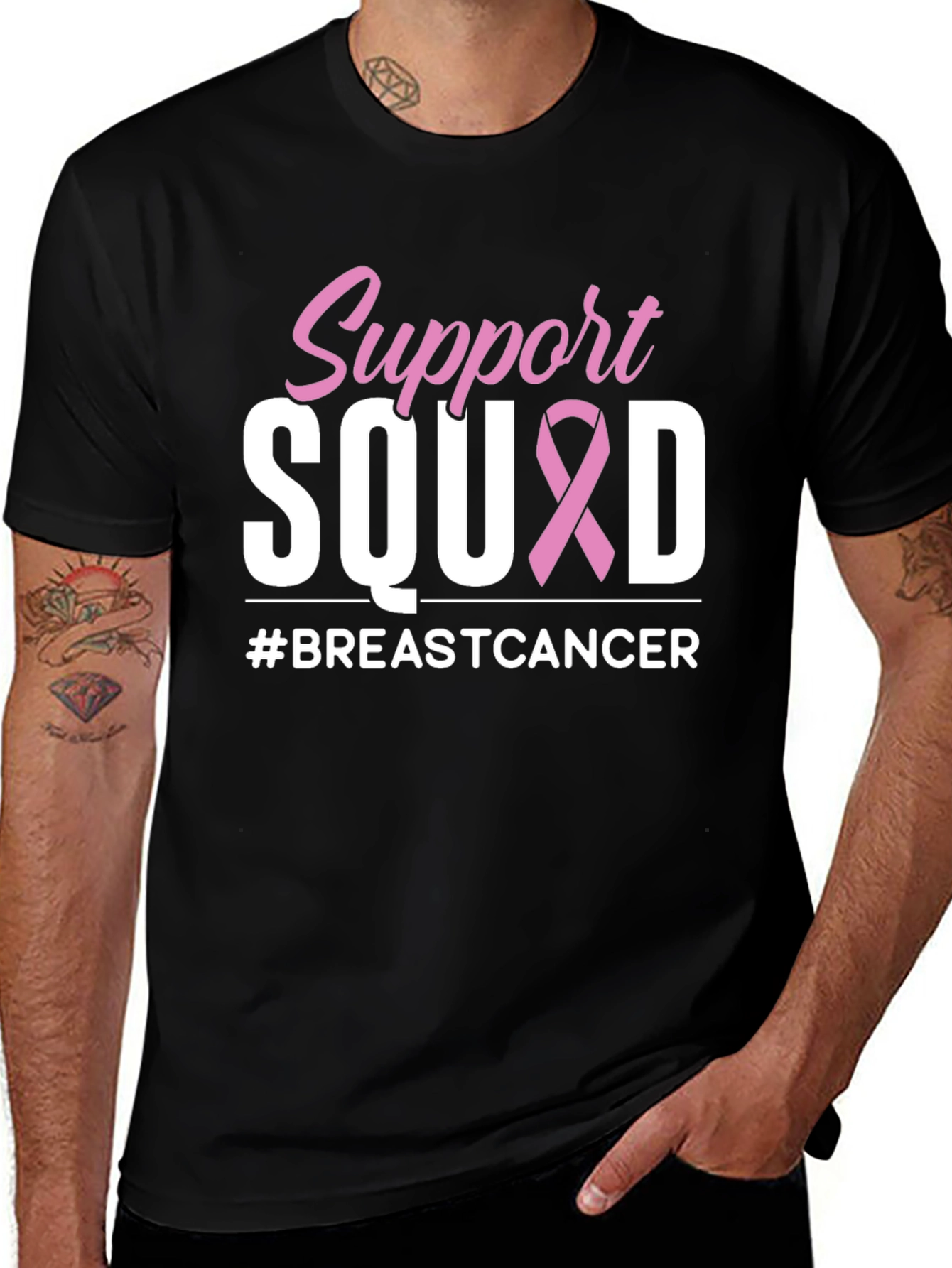 Support Squad Breast Cancer Awareness T-Shirt