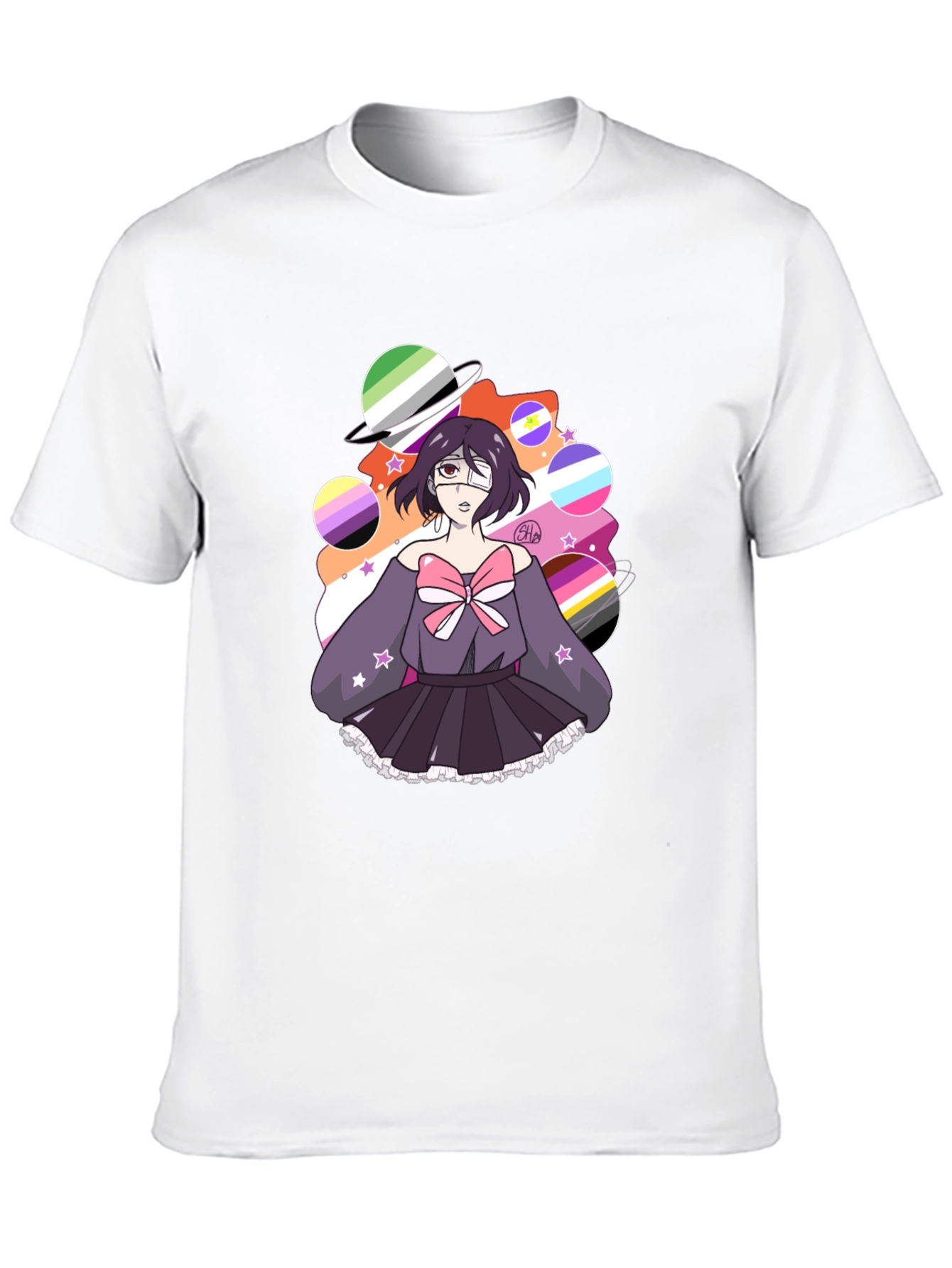 LGBTQ+ Pride Anime Graphic T-Shirt