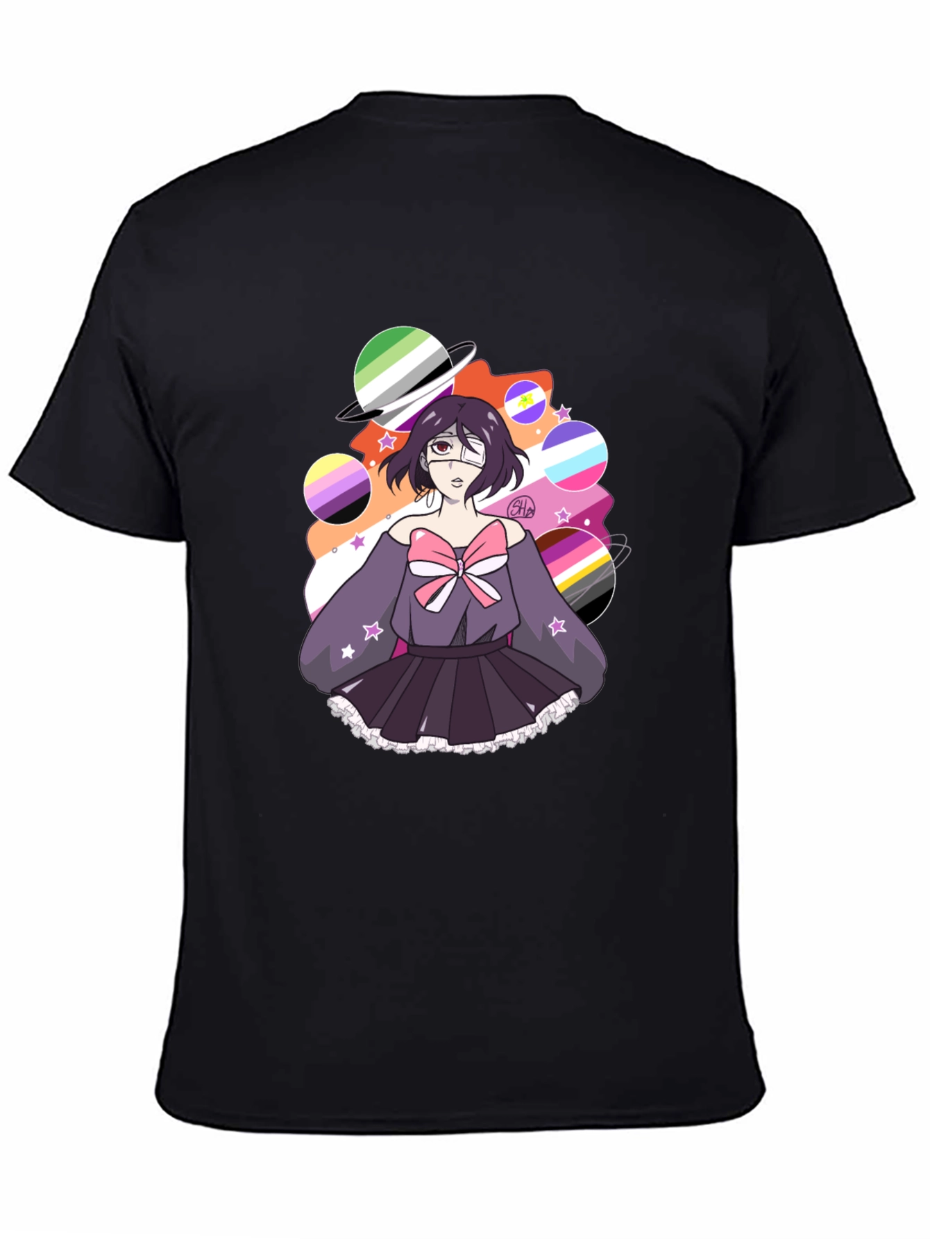 LGBTQ+ Pride Anime Graphic T-Shirt