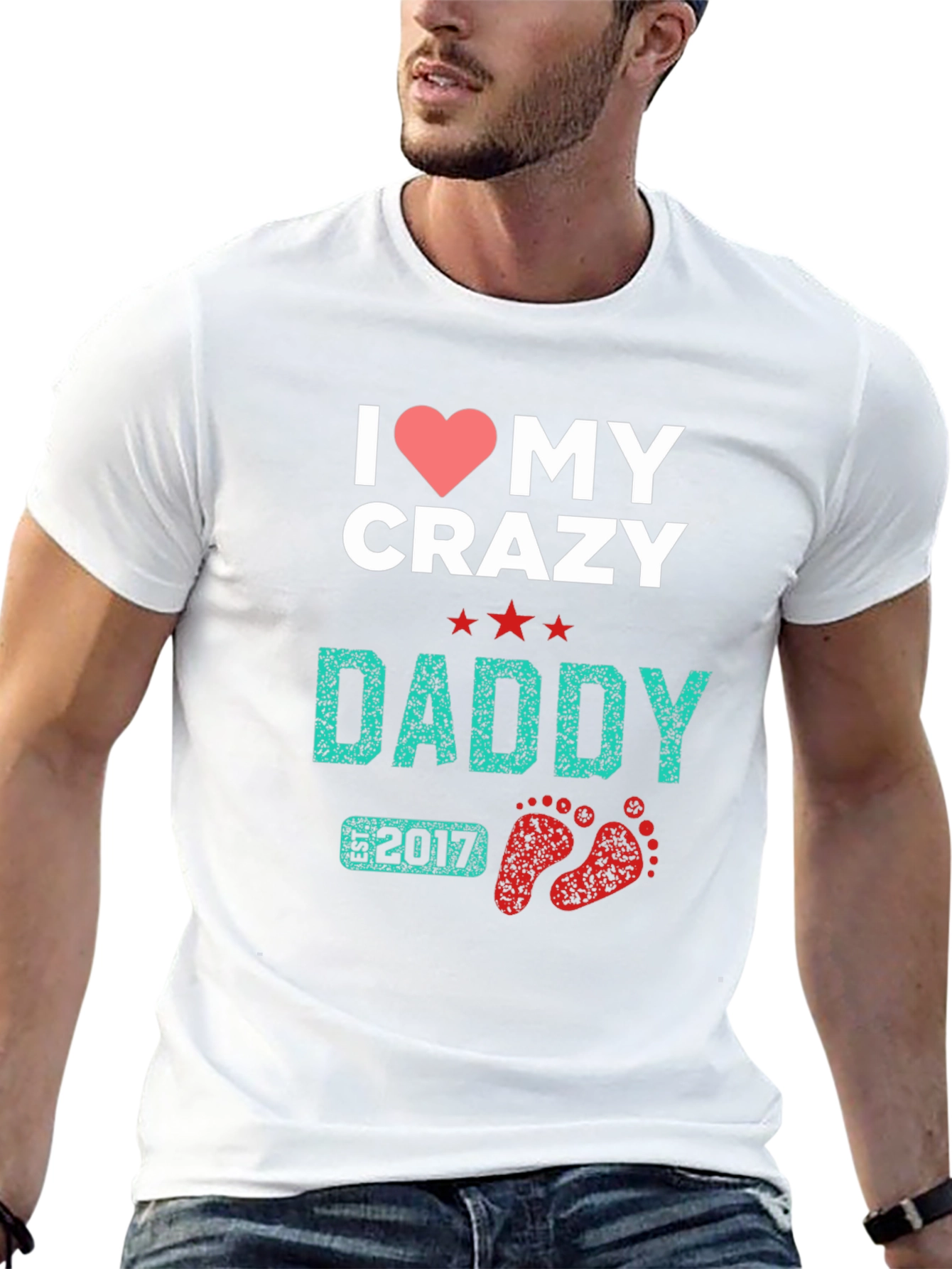 I Heart My Crazy Daddy 2017 Black T-Shirt