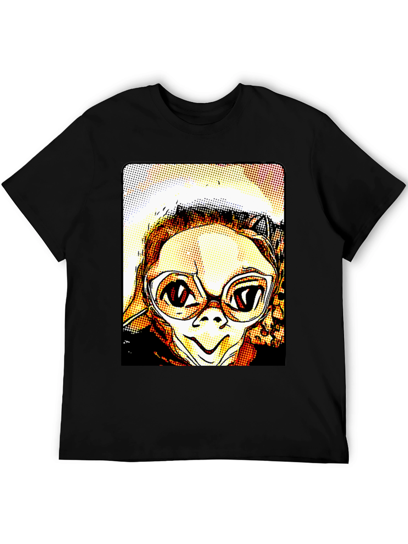 Pop Art E.T. Graphic Black T-Shirt