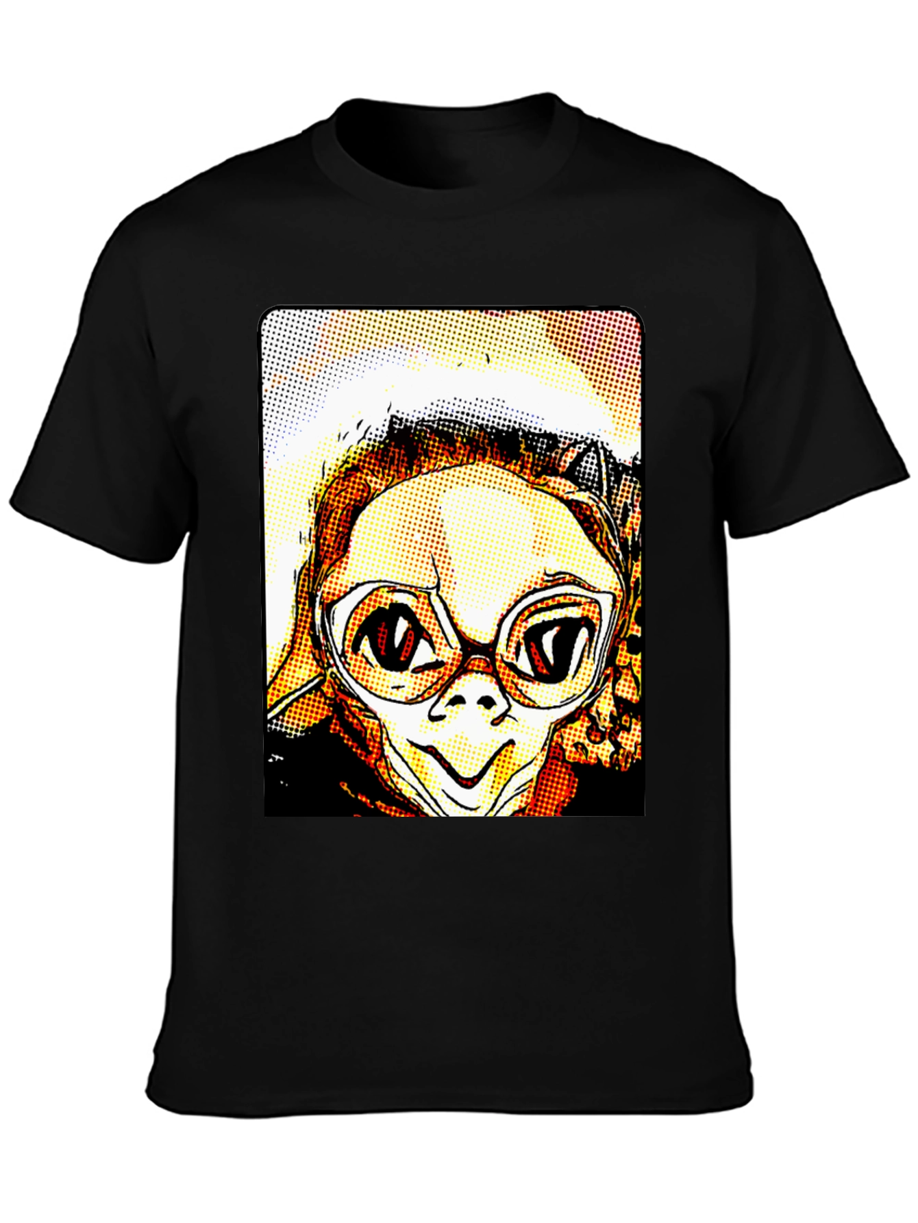 Pop Art E.T. Graphic Black T-Shirt
