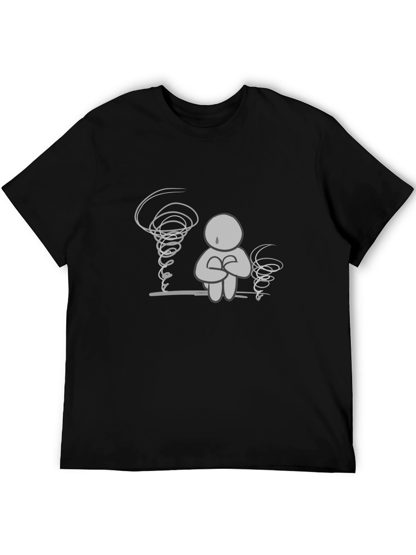 Emotional Turmoil Graphic Tee - Black Comfort Fit