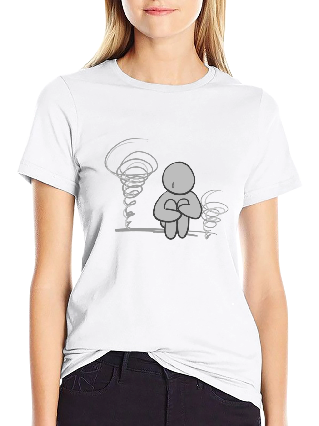 Emotional Turmoil Graphic Tee - Black Comfort Fit