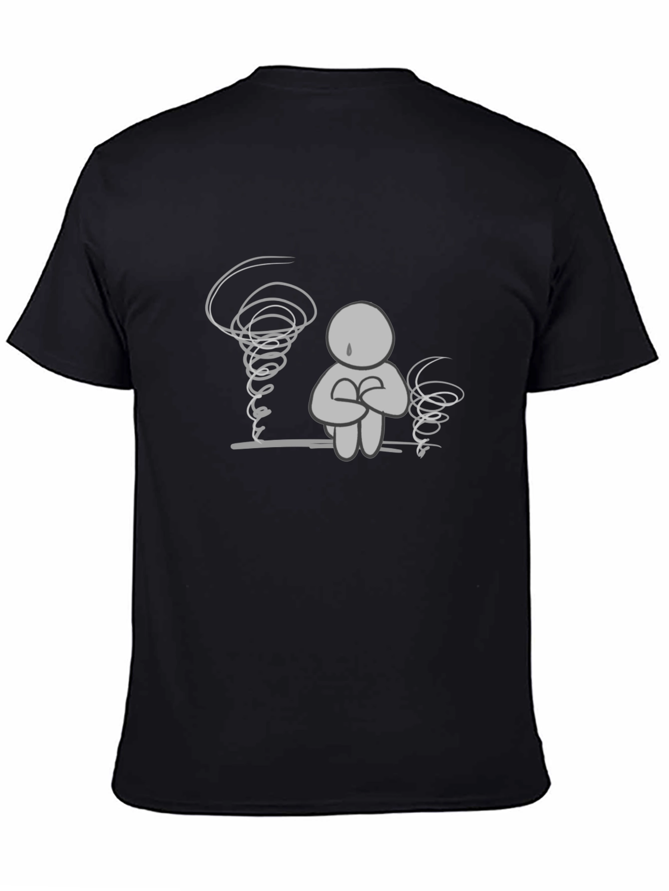 Emotional Turmoil Graphic Tee - Black Comfort Fit