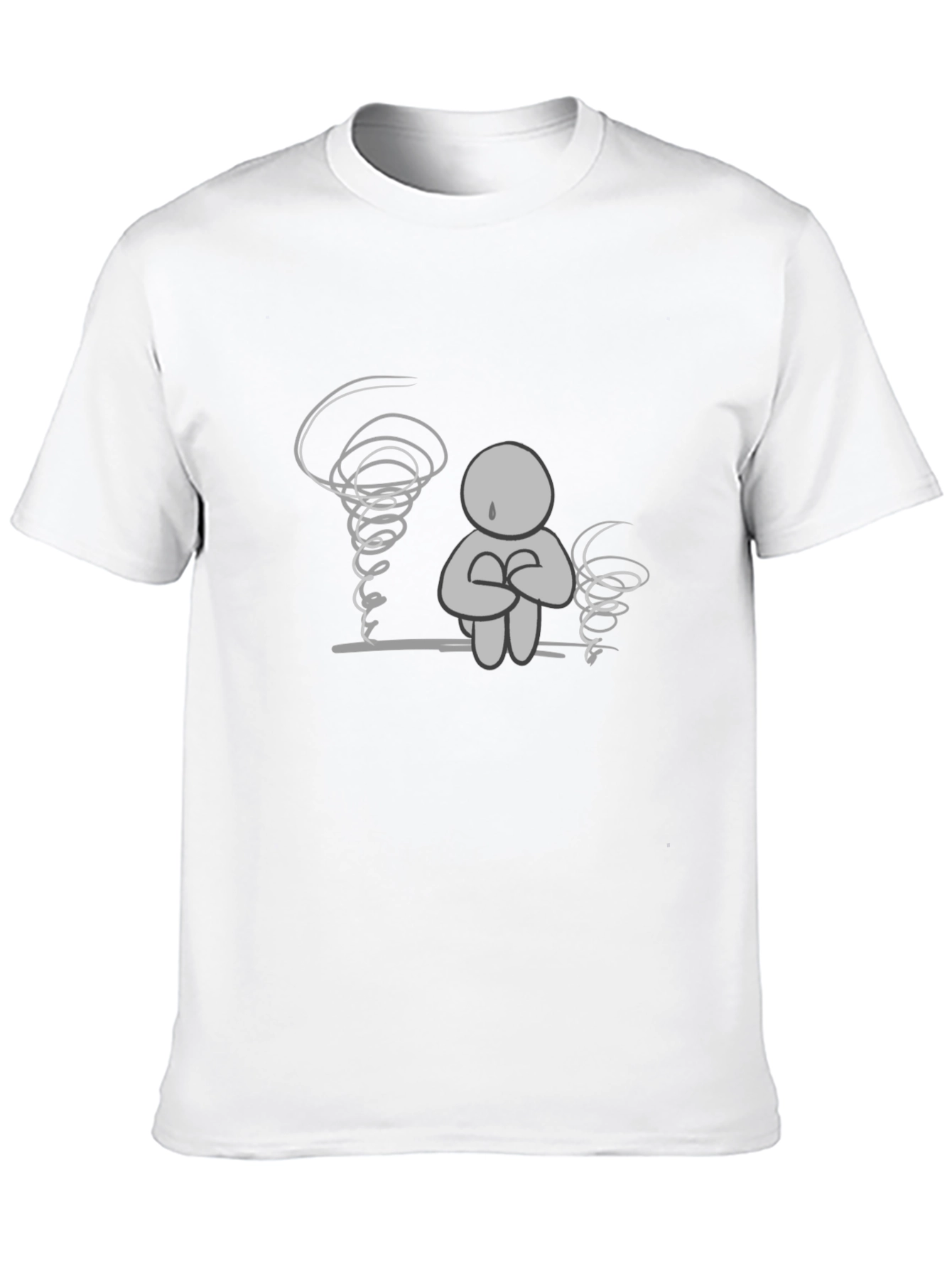 Emotional Turmoil Graphic Tee - Black Comfort Fit