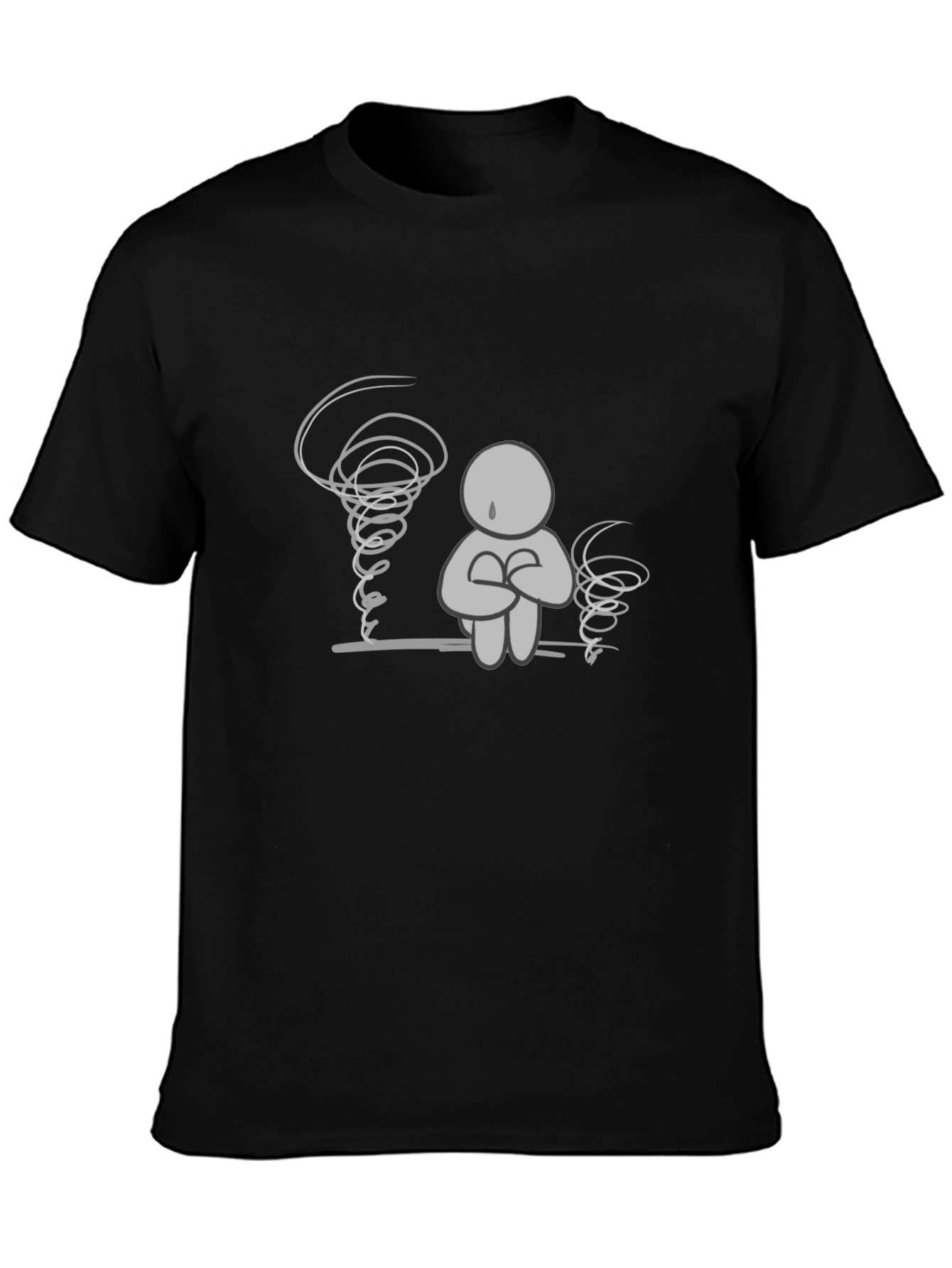 Emotional Turmoil Graphic Tee - Black Comfort Fit