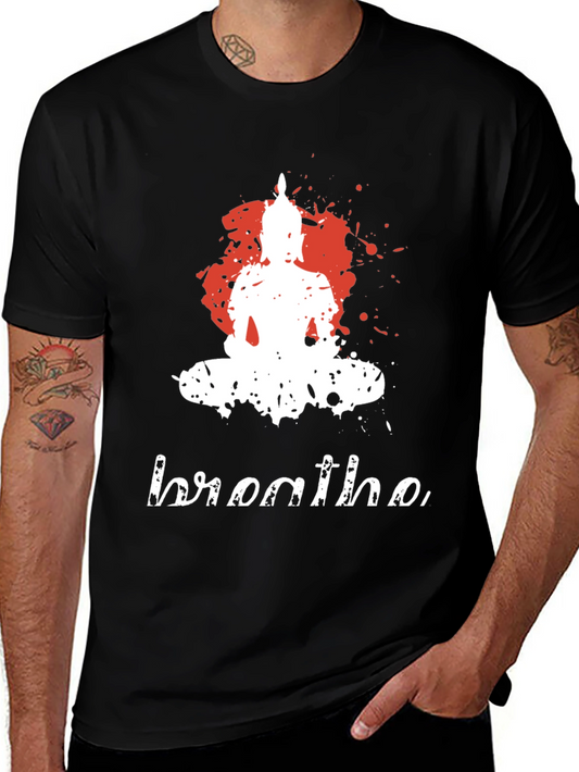 Buddha Breathe Graphic Tee - Relaxed Fit
