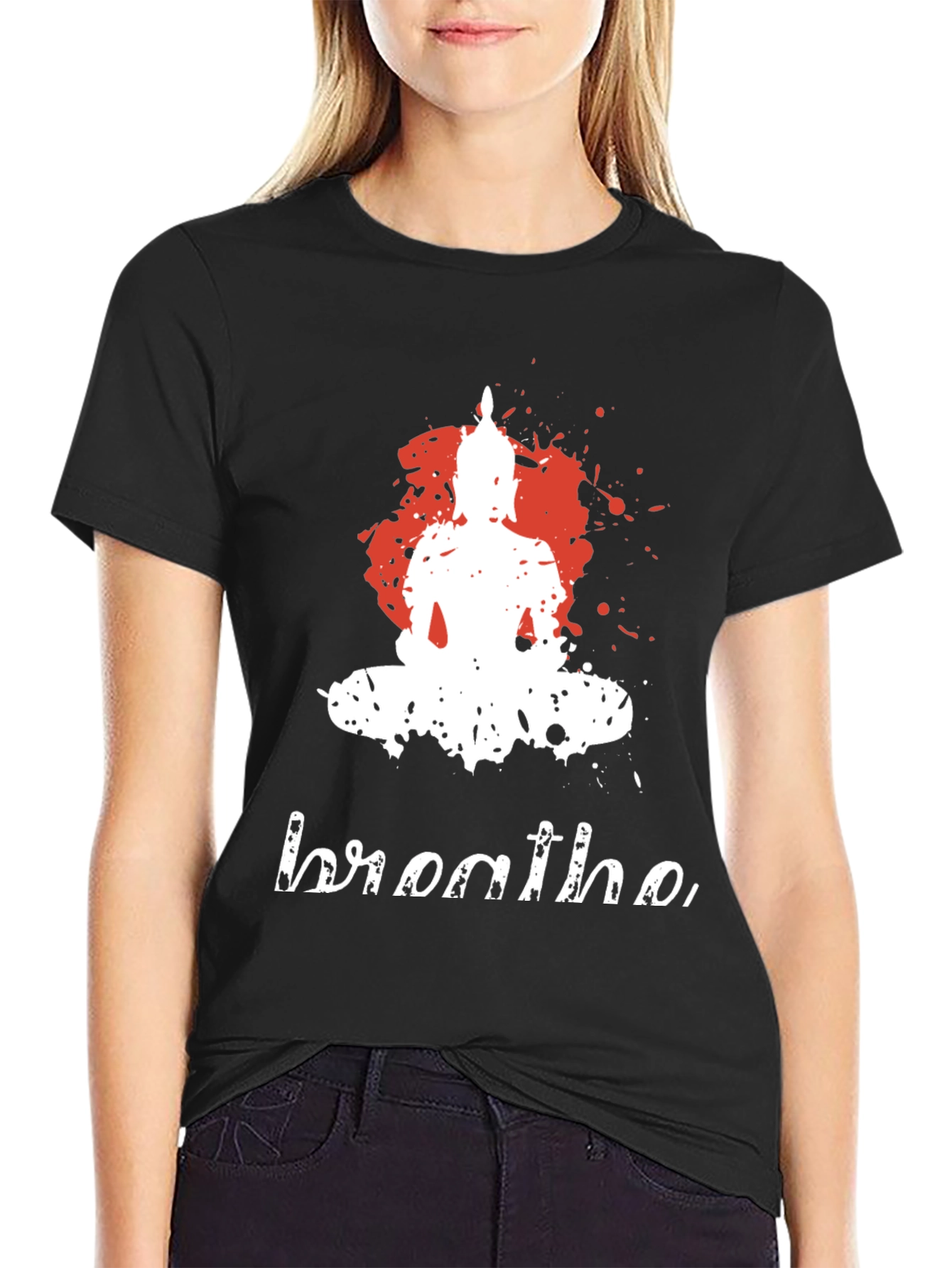 Buddha Breathe Graphic Tee - Relaxed Fit