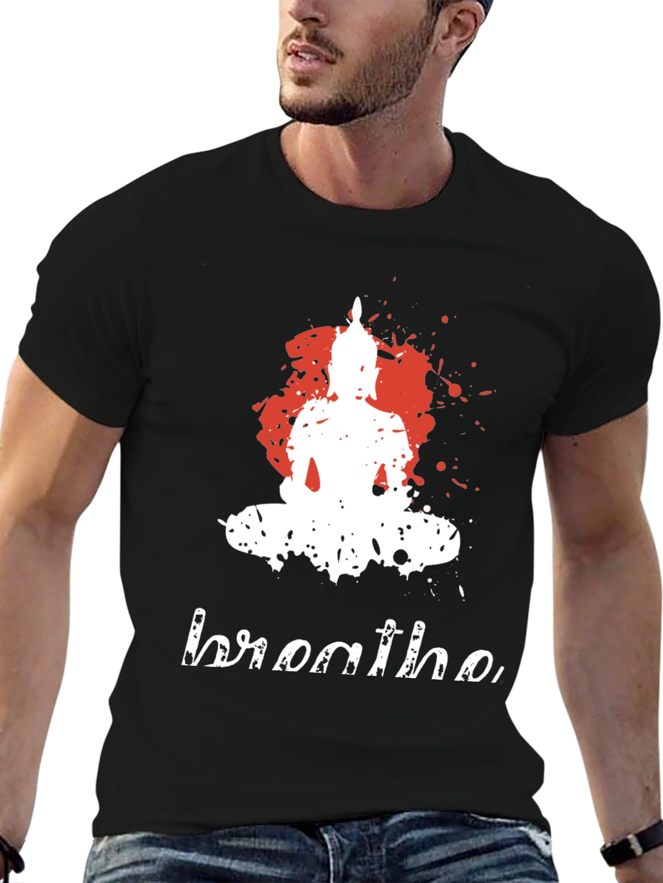 Buddha Breathe Graphic Tee - Relaxed Fit