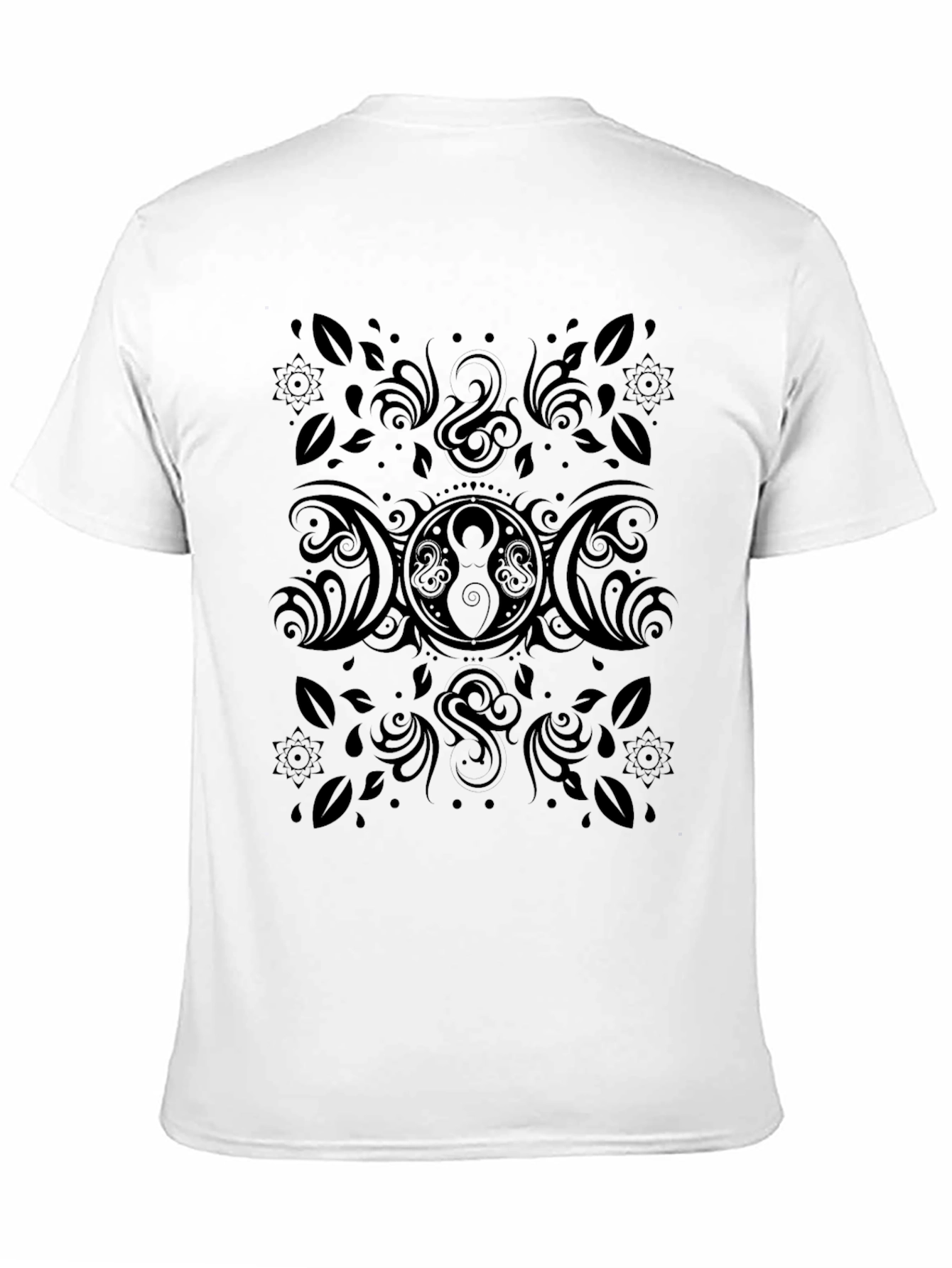 Black Triple Moon Goddess T-Shirt