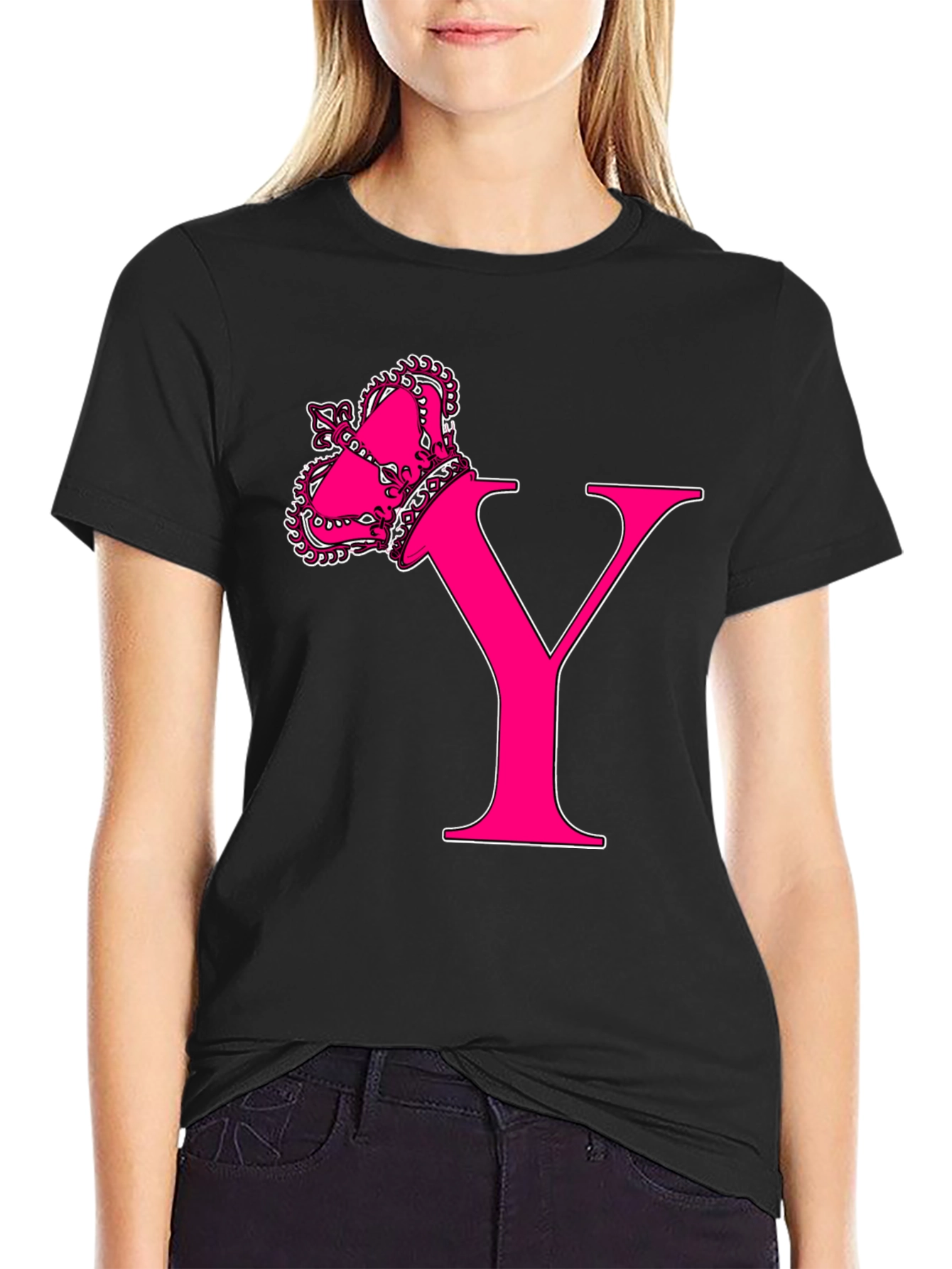 Queen Y Black T-Shirt