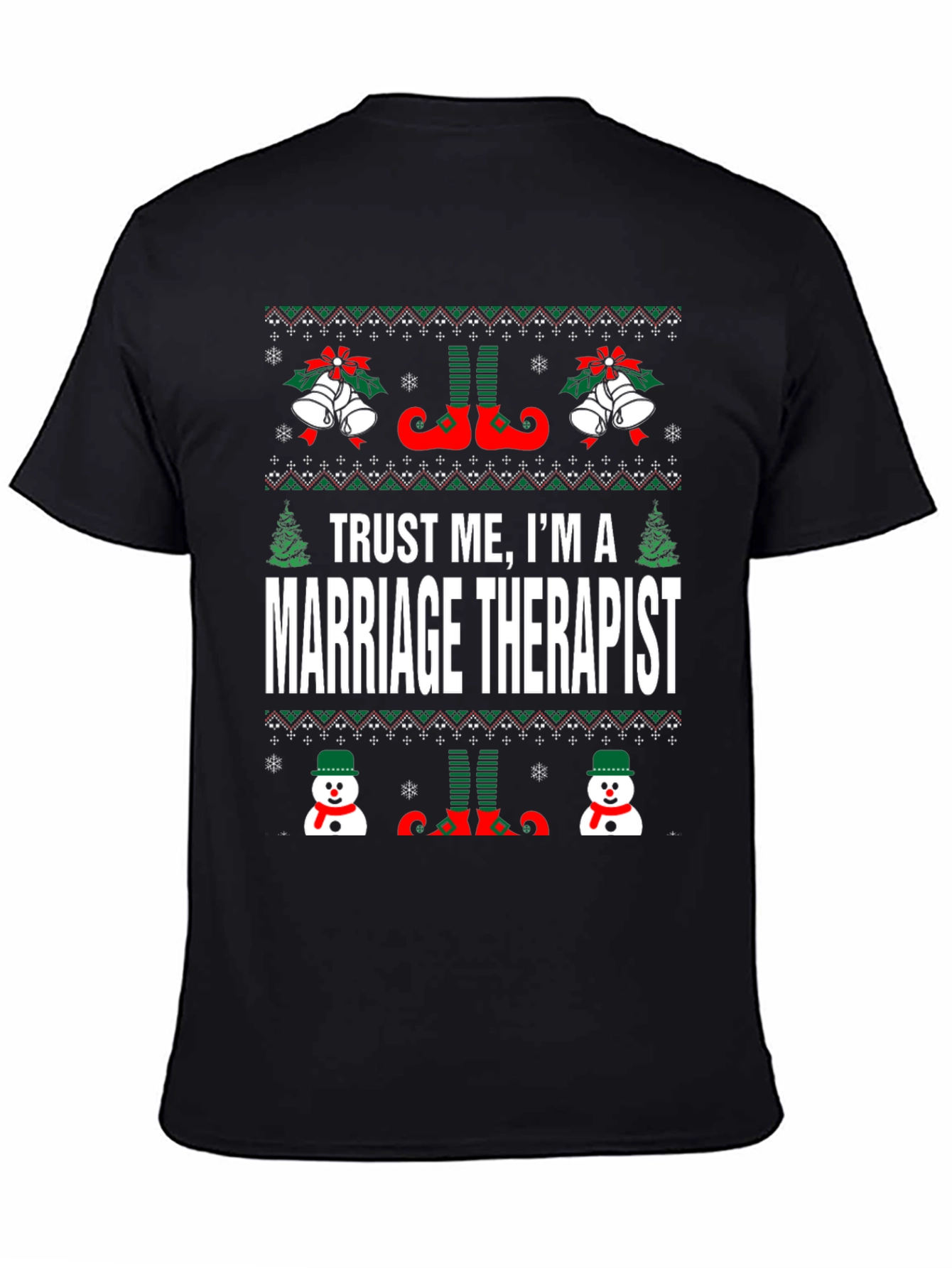 Marriage Therapist Ugly Christmas Sweater T-Shirt