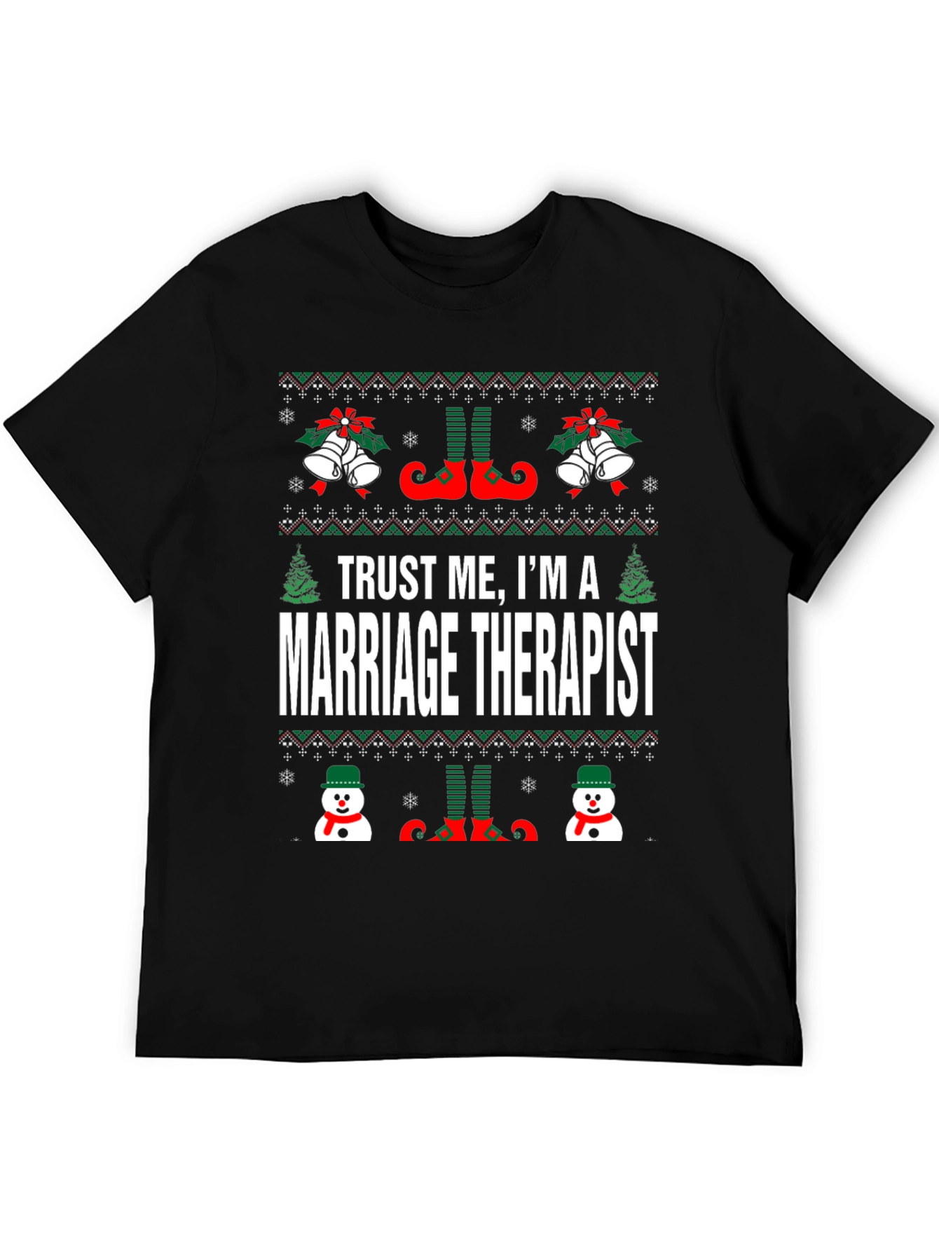 Marriage Therapist Ugly Christmas Sweater T-Shirt
