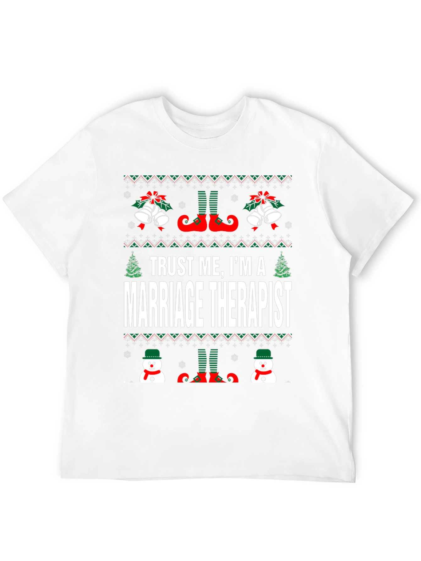 Marriage Therapist Ugly Christmas Sweater T-Shirt