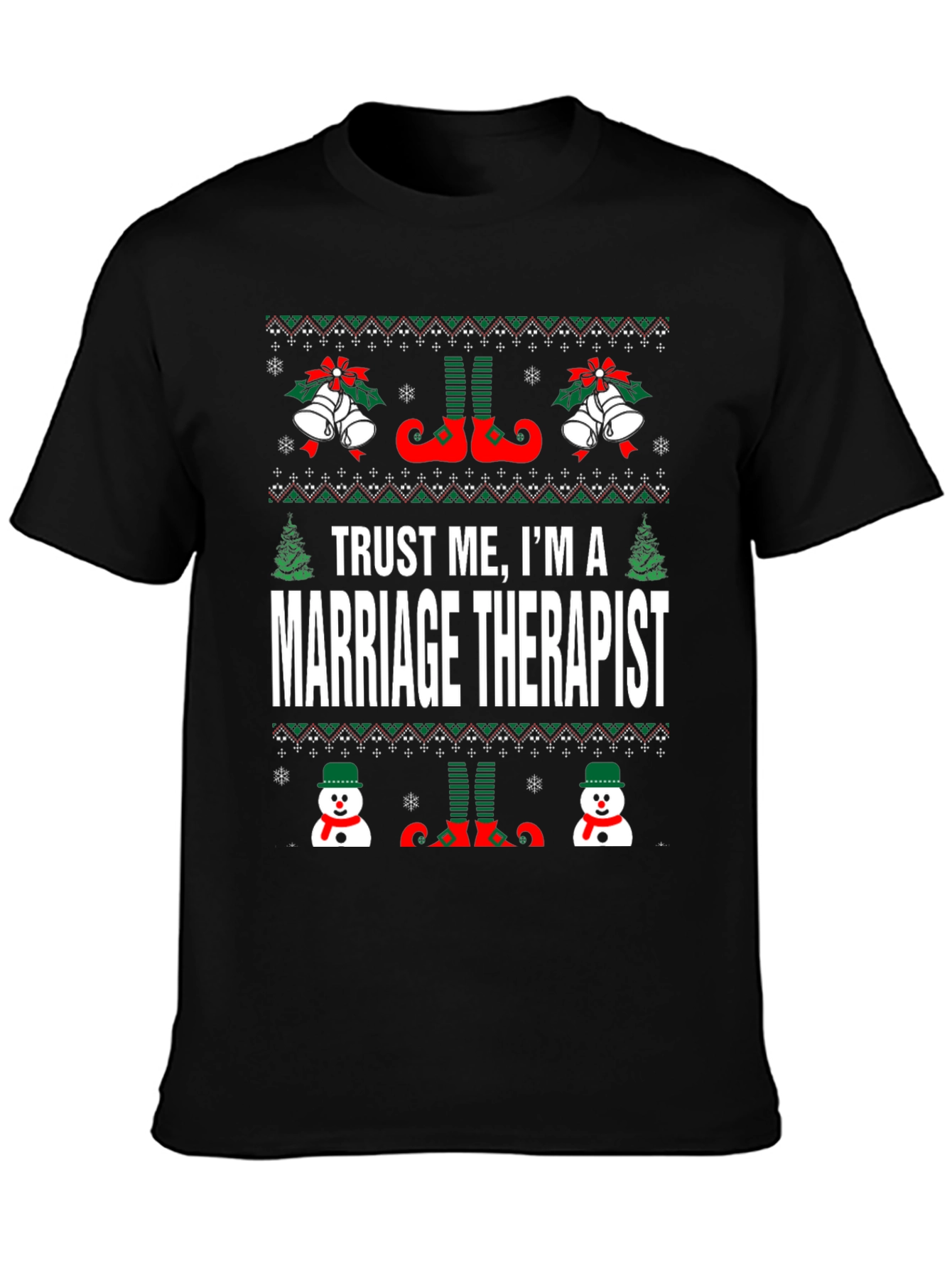 Marriage Therapist Ugly Christmas Sweater T-Shirt