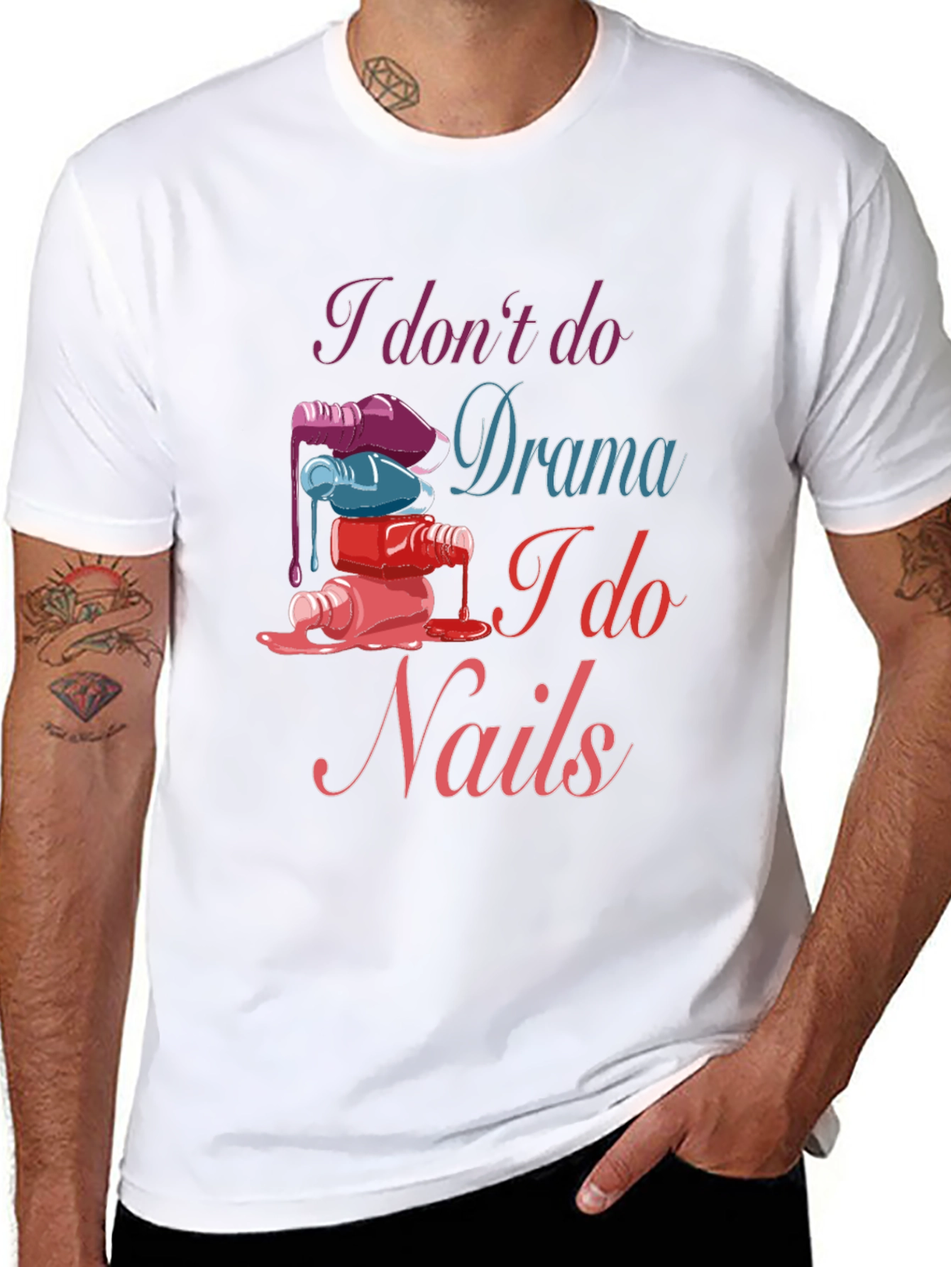 Nail Technician T-Shirt - Drama Free Zone
