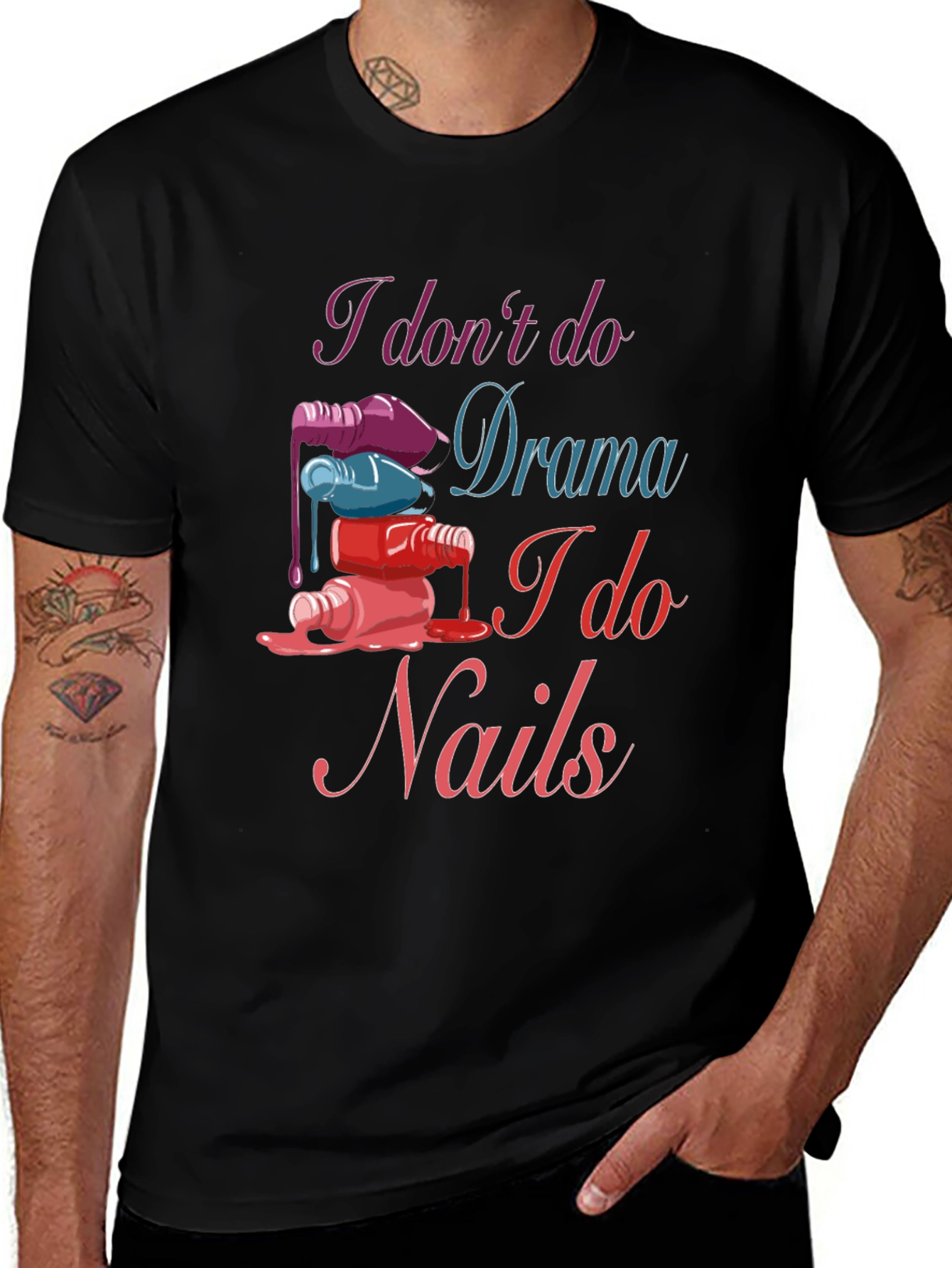 Nail Technician T-Shirt - Drama Free Zone