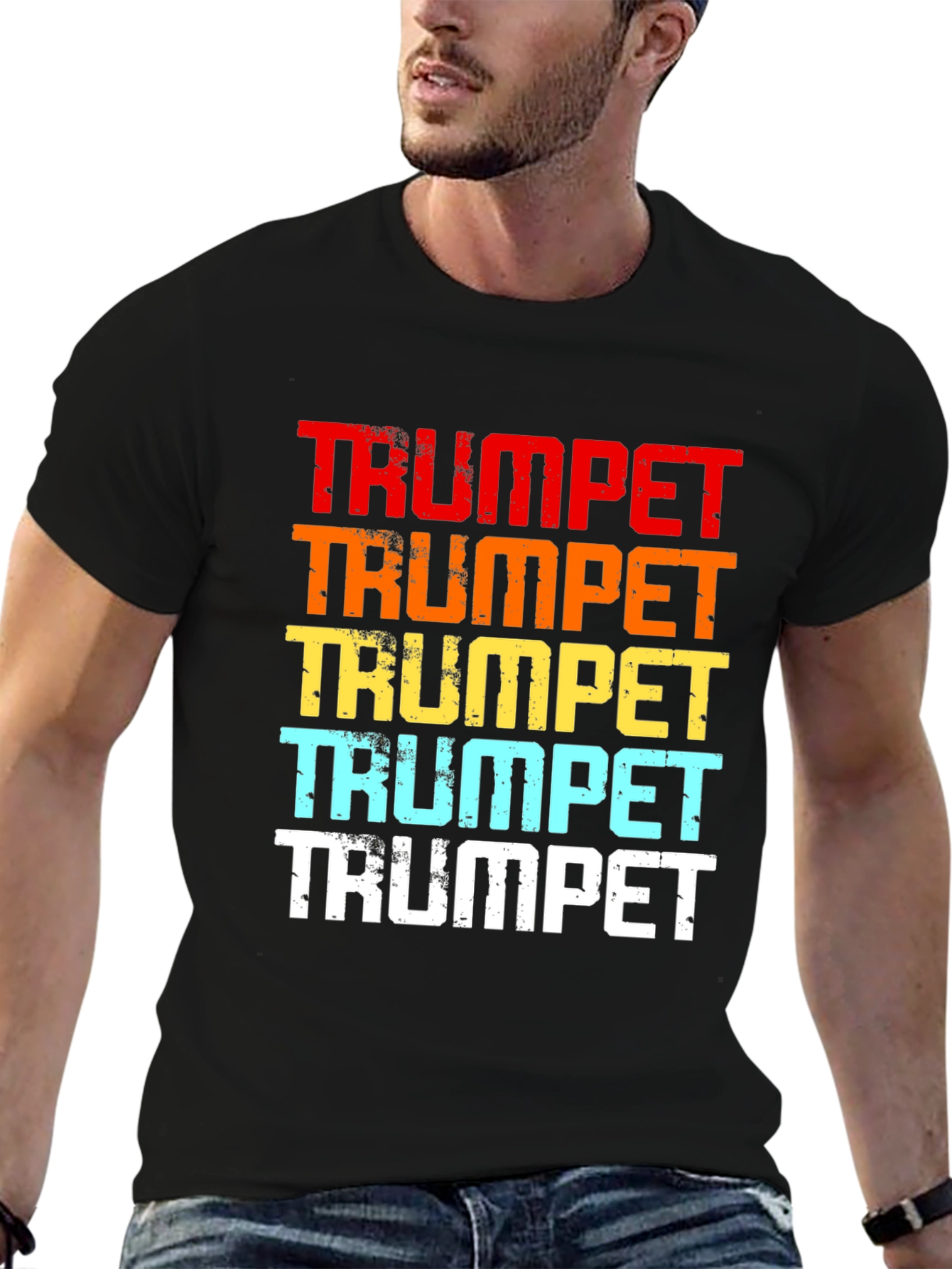 Retro Trumpet Graphic Tee - Music Lover T-Shirt