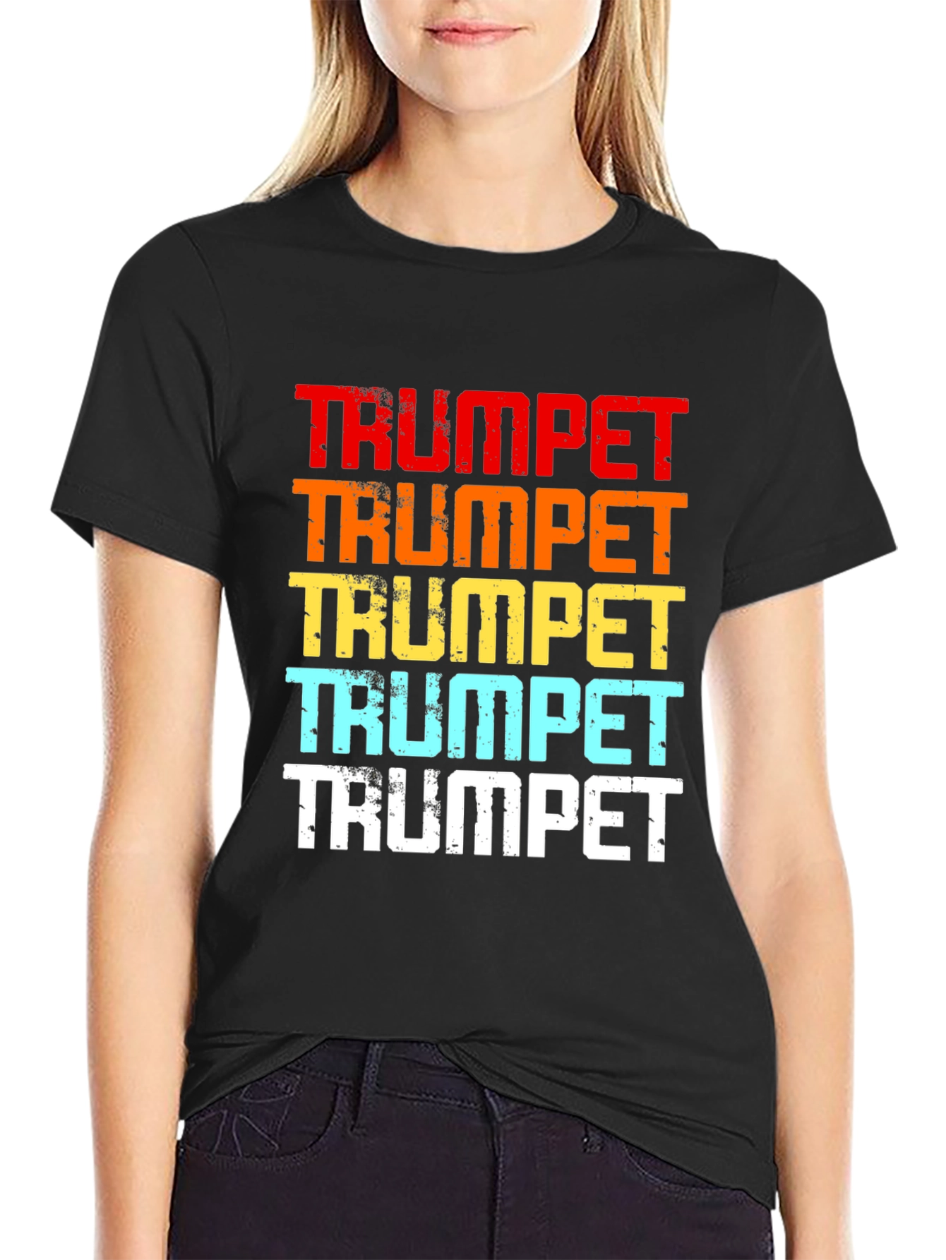 Retro Trumpet Graphic Tee - Music Lover T-Shirt