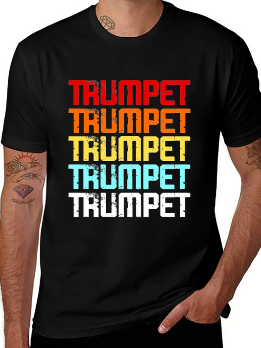 Retro Trumpet Graphic Tee - Music Lover T-Shirt