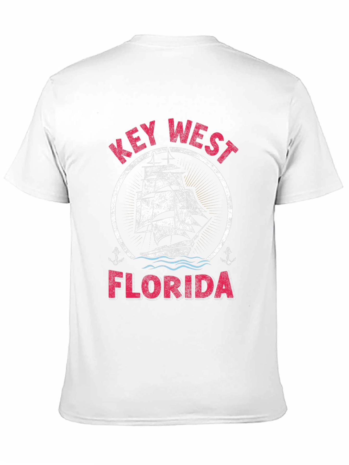 Key West Florida Sailboat Graphic T-Shirt