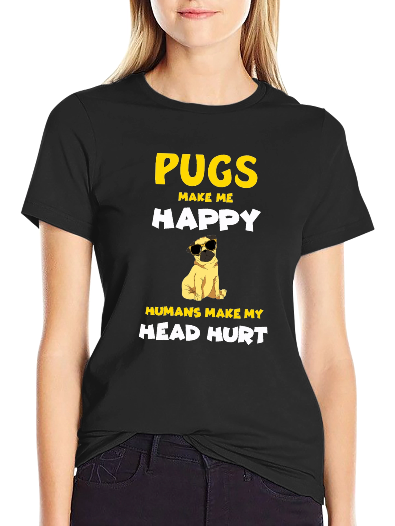 Pugs Make Me Happy T-Shirt
