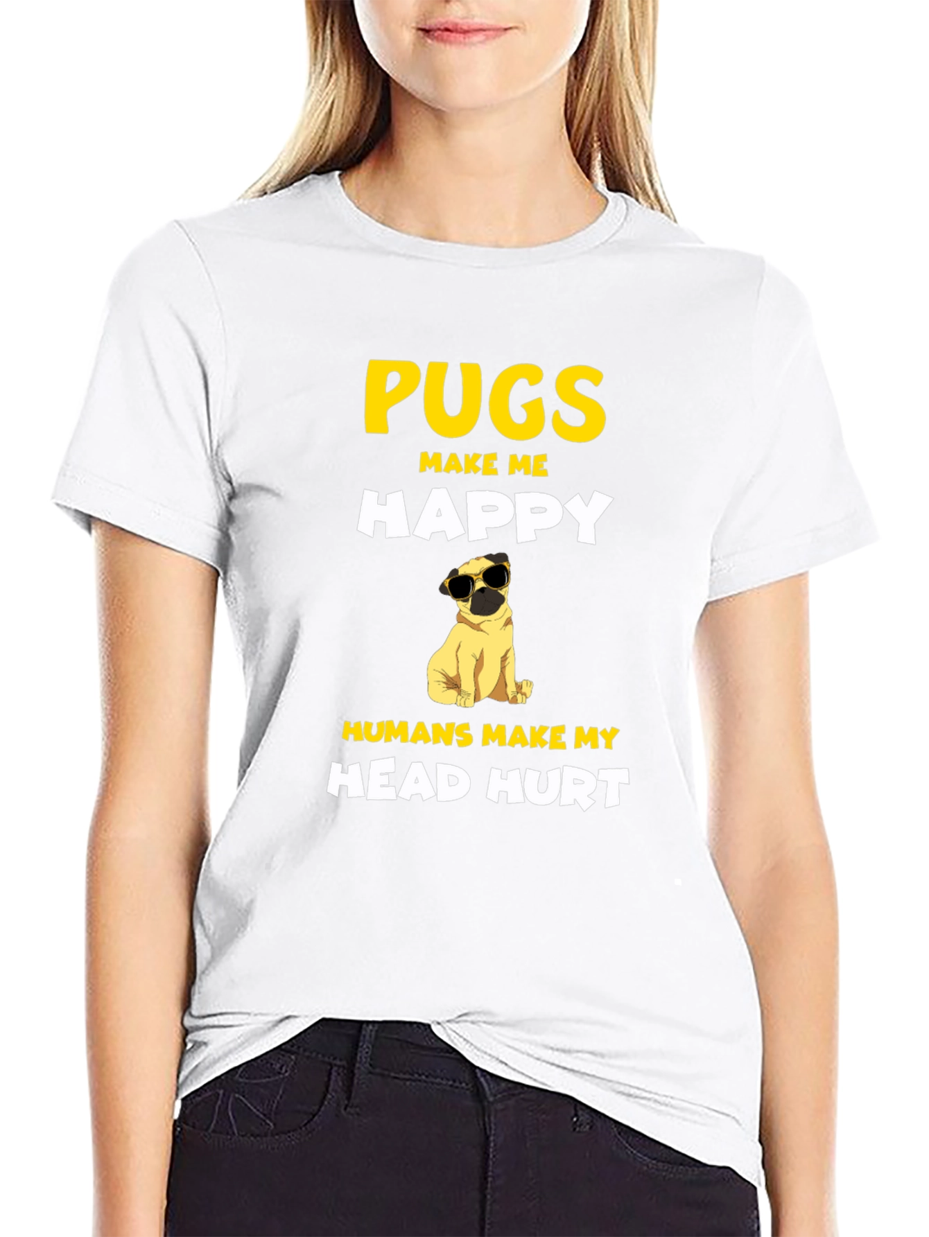 Pugs Make Me Happy T-Shirt