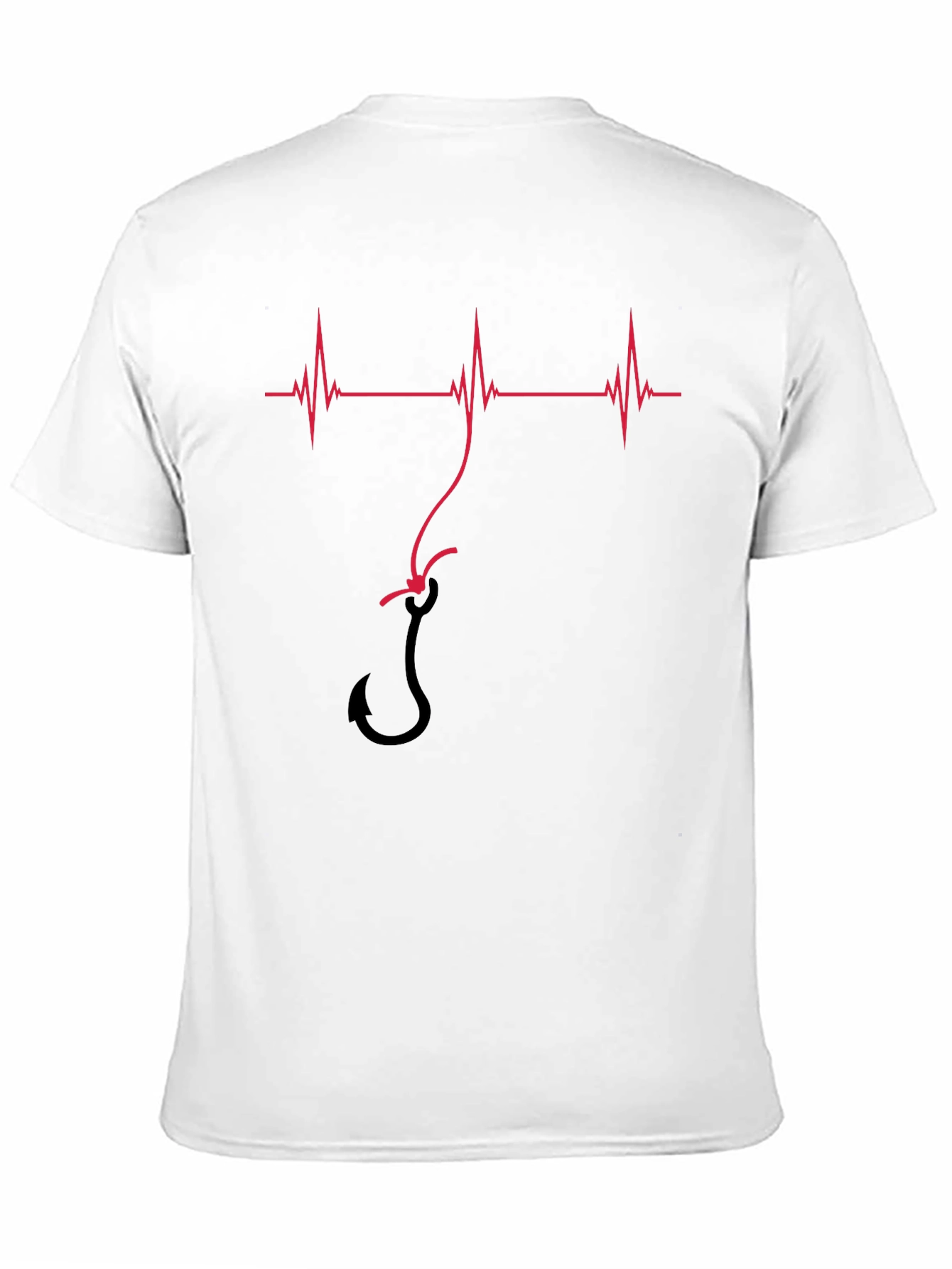 Fishing Heartbeat T-Shirt - Hooked on Life!