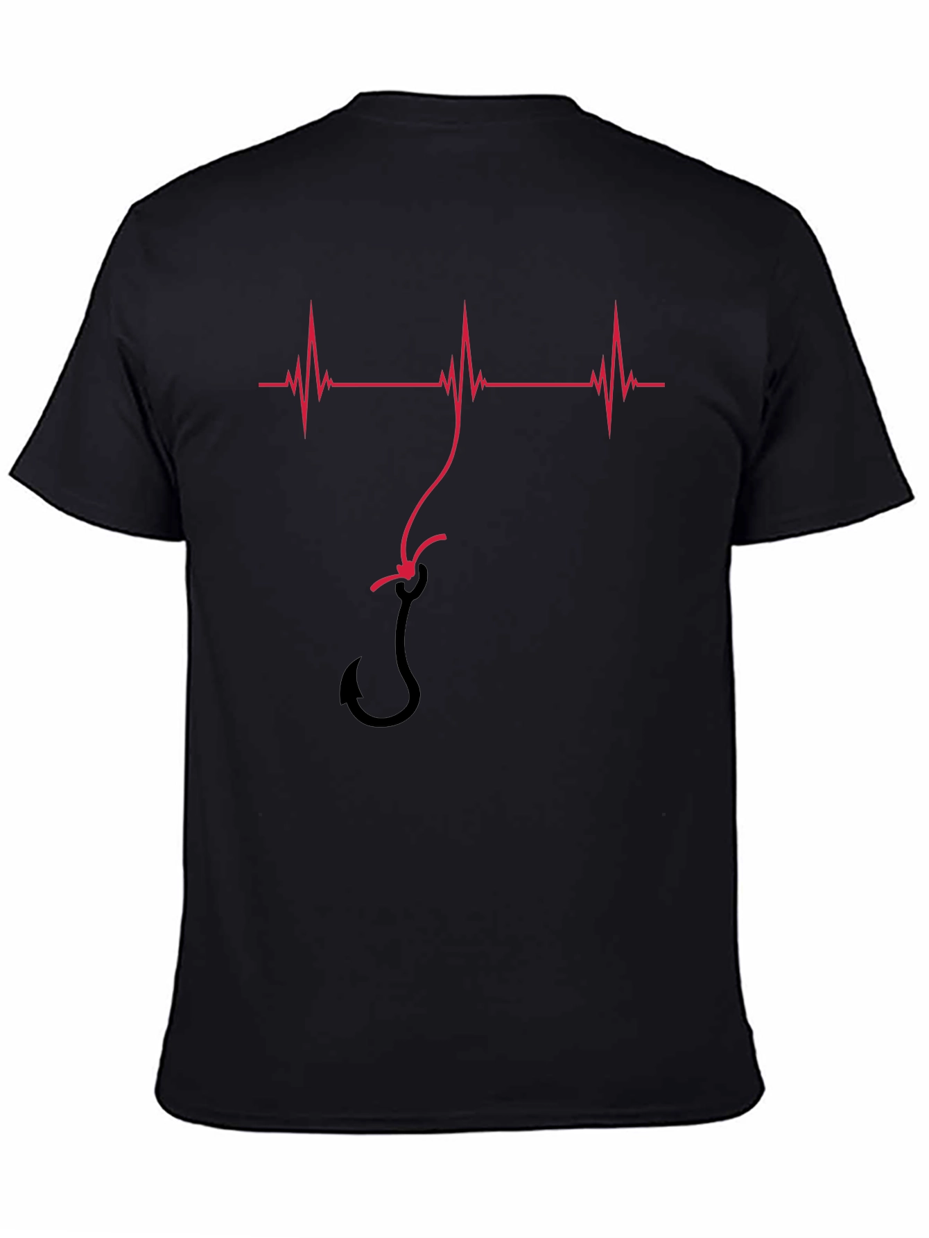 Fishing Heartbeat T-Shirt - Hooked on Life!