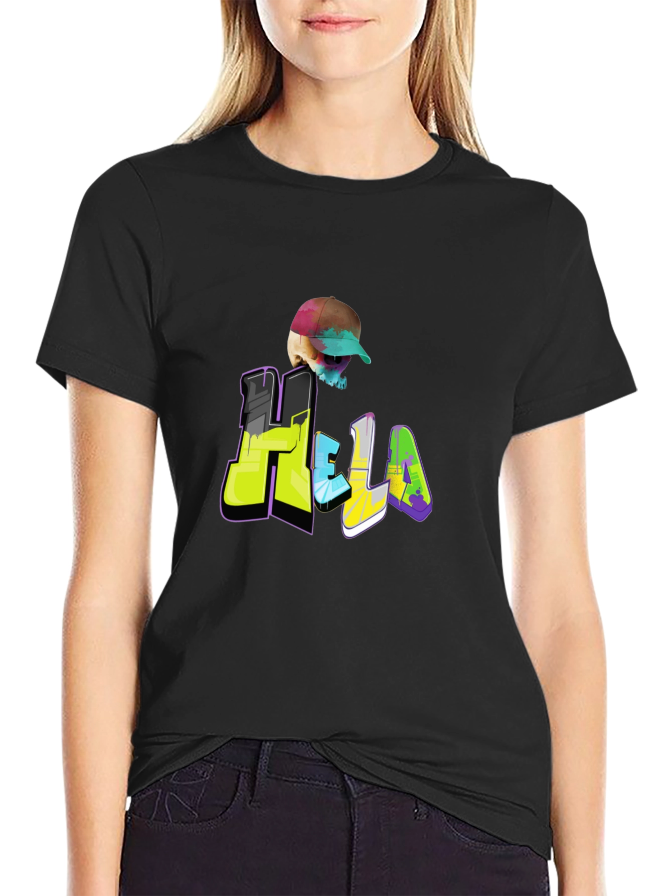 Hella Skull Graphic T-Shirt