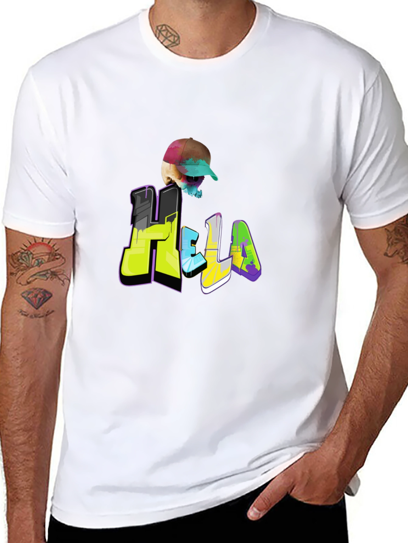 Hella Skull Graphic T-Shirt