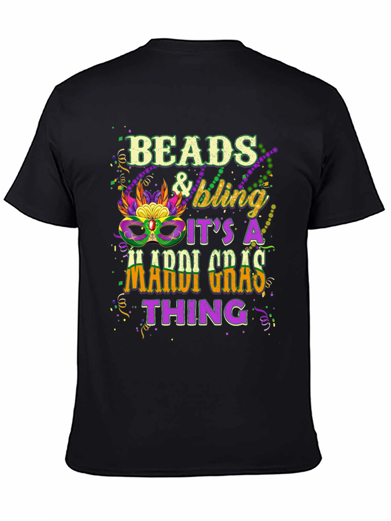 Mardi Gras Beads & Bling T-Shirt