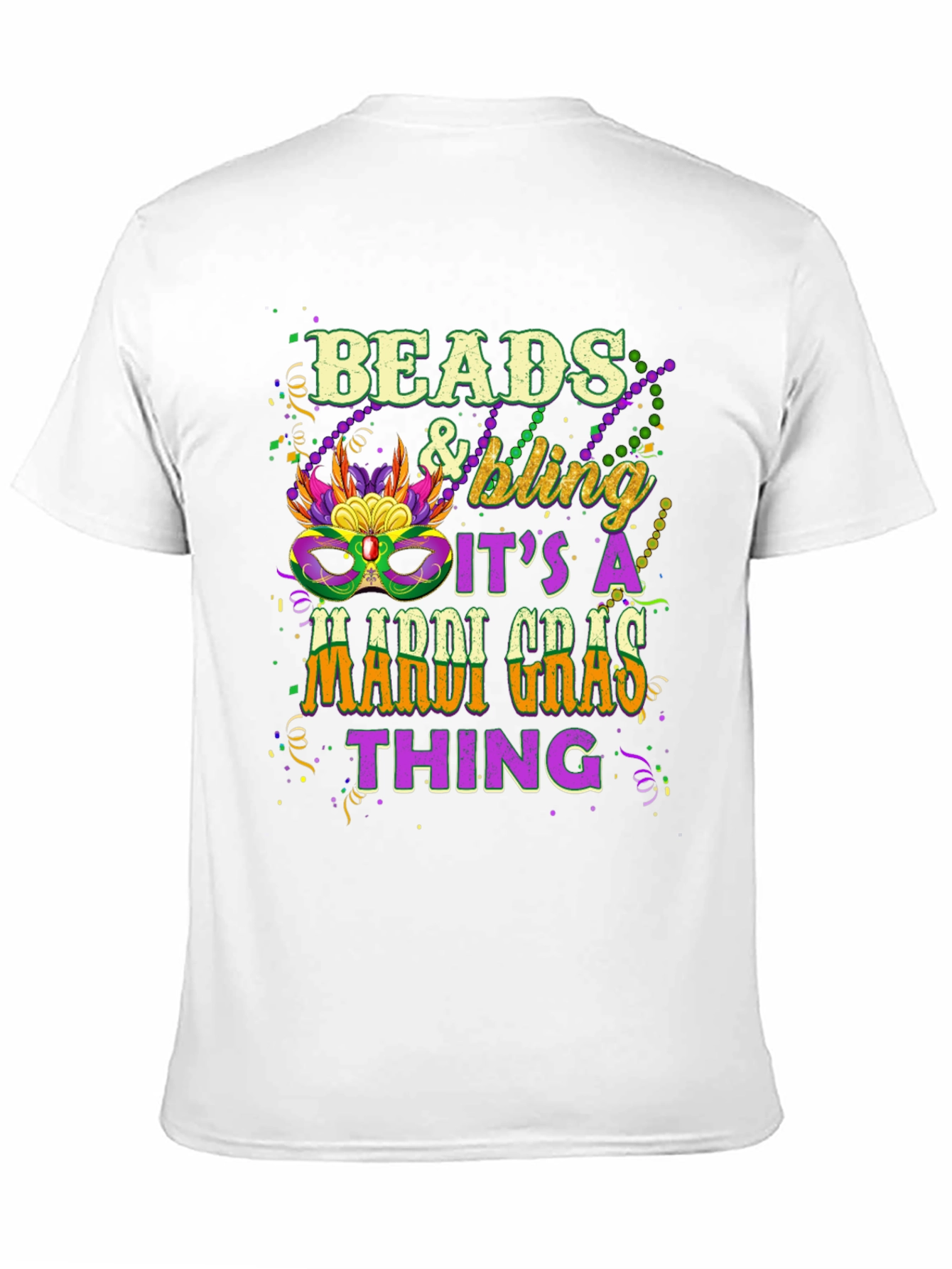 Mardi Gras Beads & Bling T-Shirt