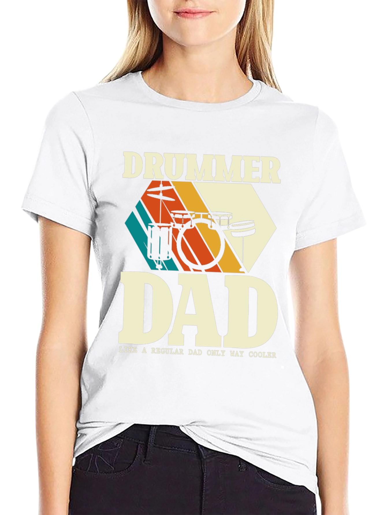 Drummer Dad Graphic T-Shirt