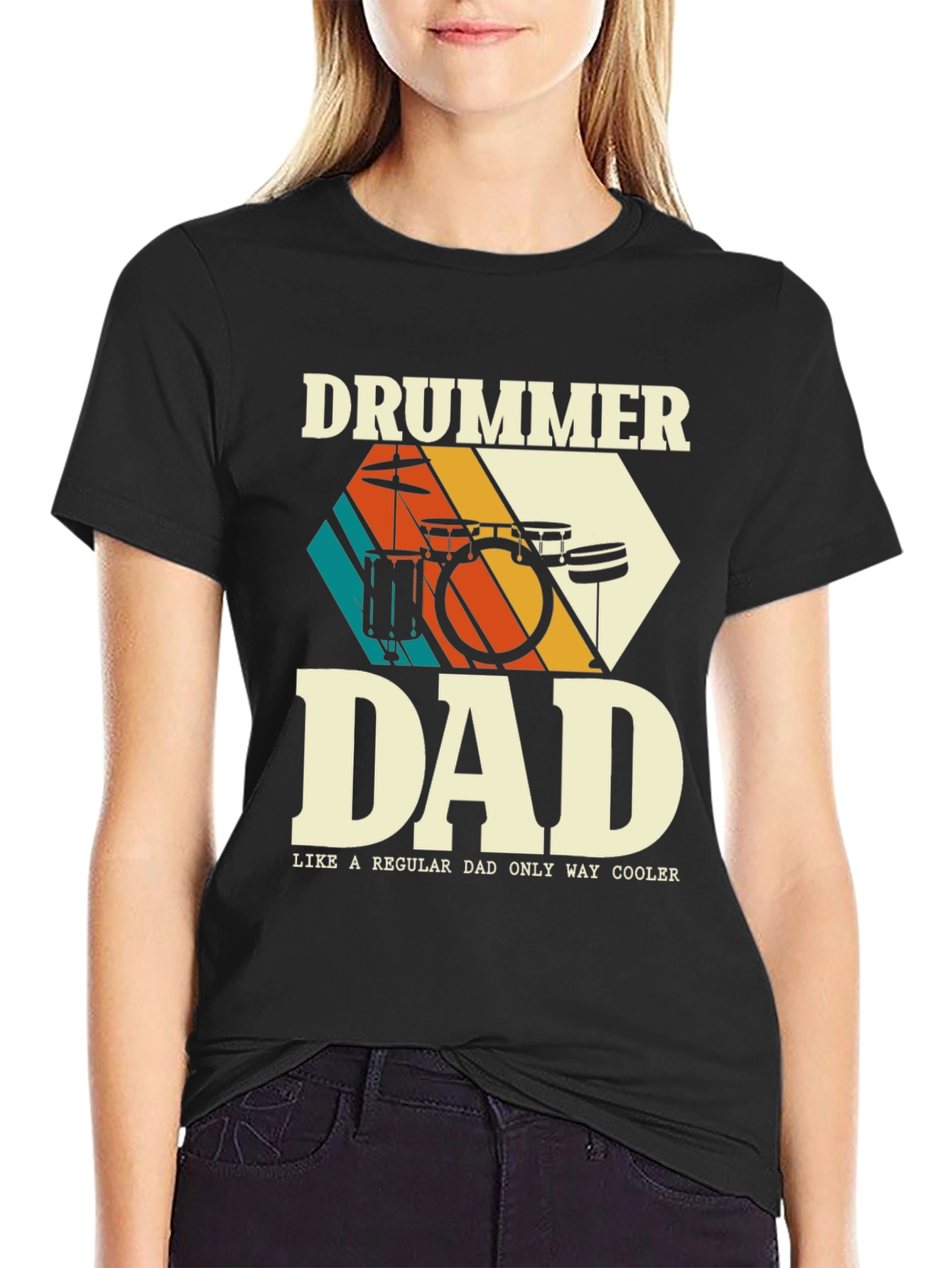 Drummer Dad Graphic T-Shirt