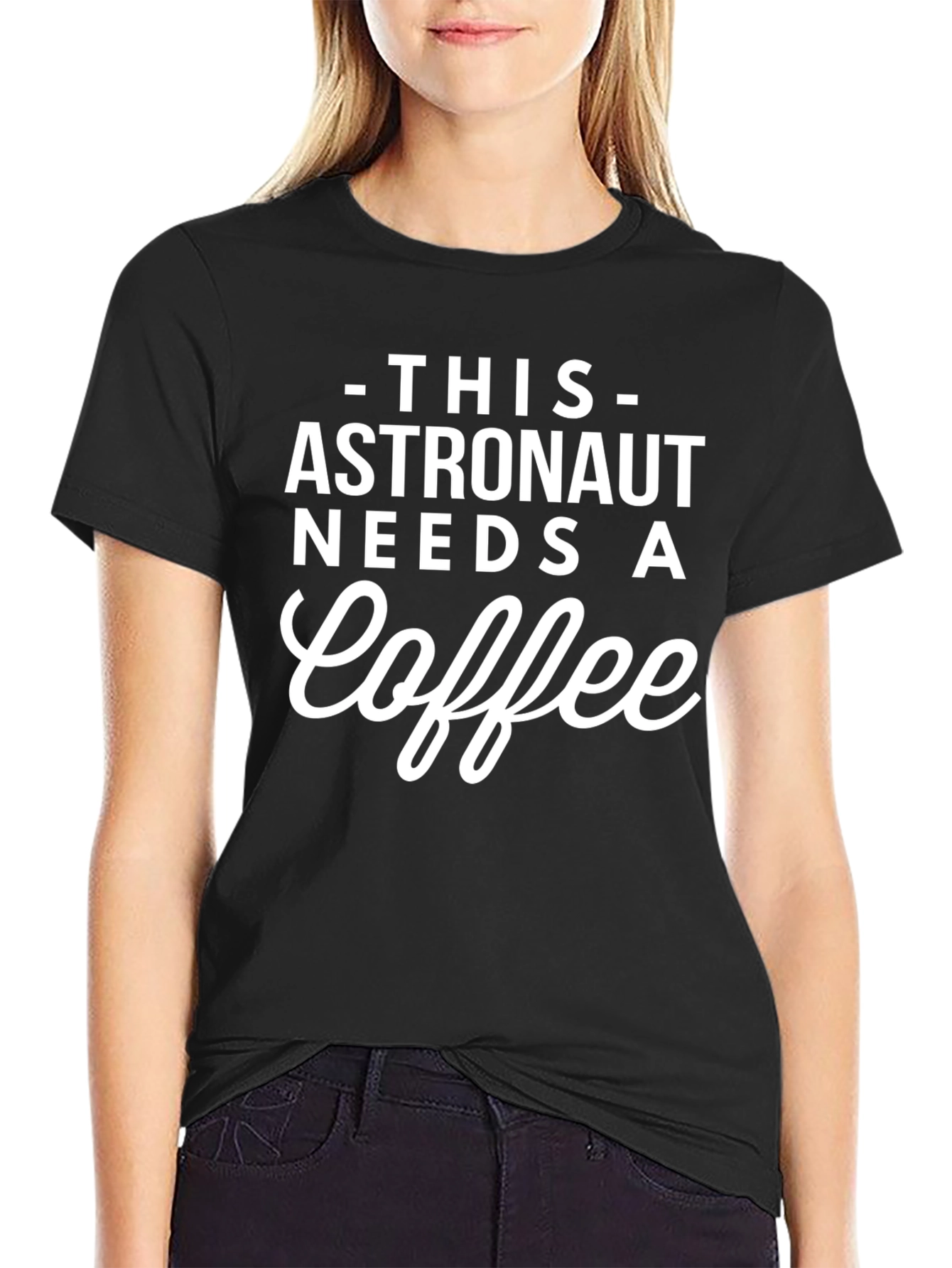 Astronaut Needs Coffee Graphic Tee